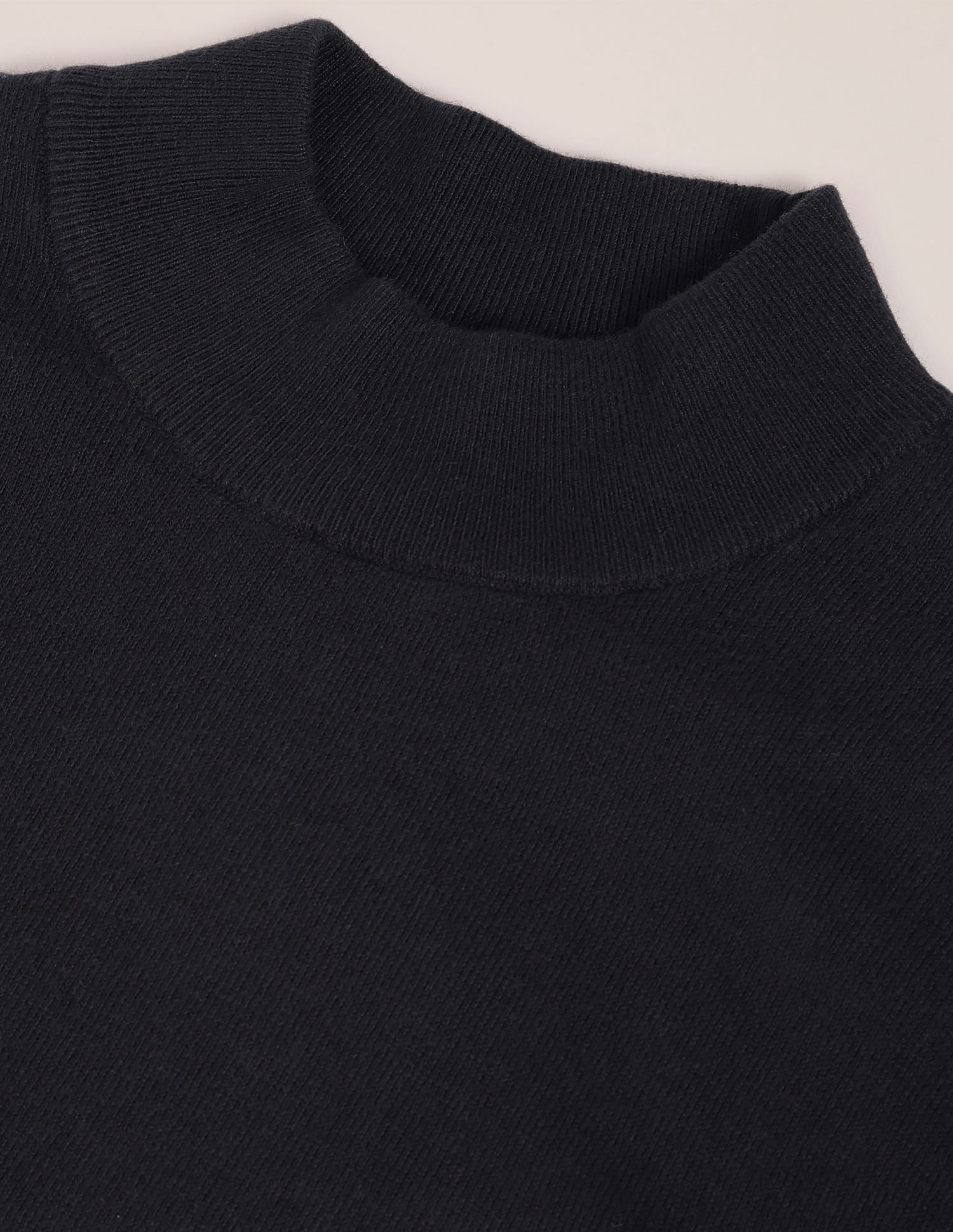 U.S. Polo Assn. Mock Neck Solid Sweater