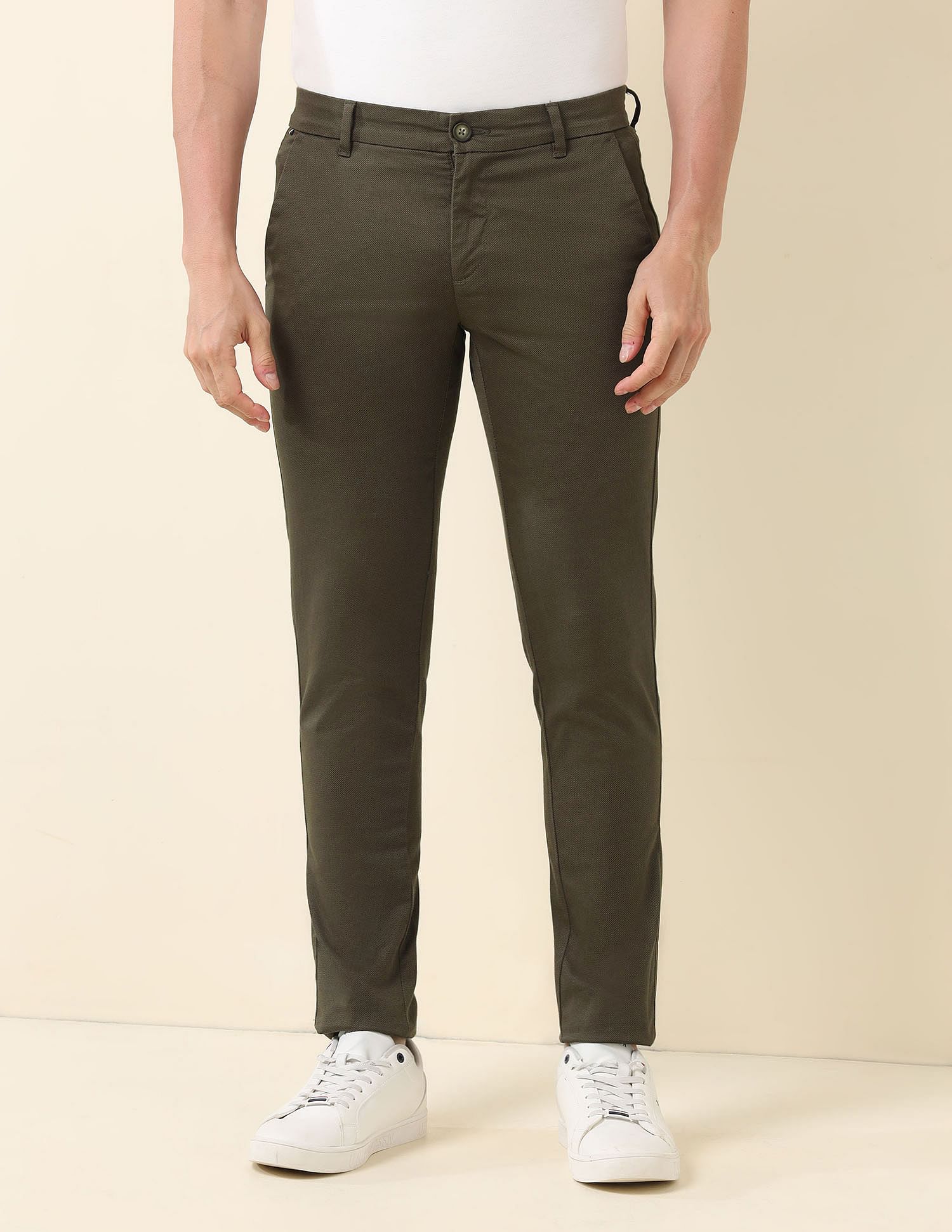 U.S. Polo Assn. Austin Slim Fit Mid Rise Trousers
