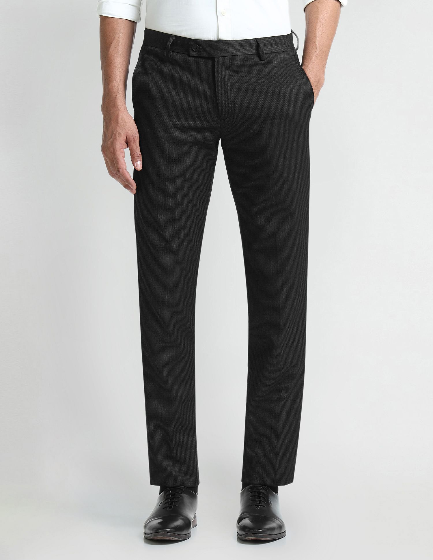 Arrow Mid Rise Tapered Fit Trousers