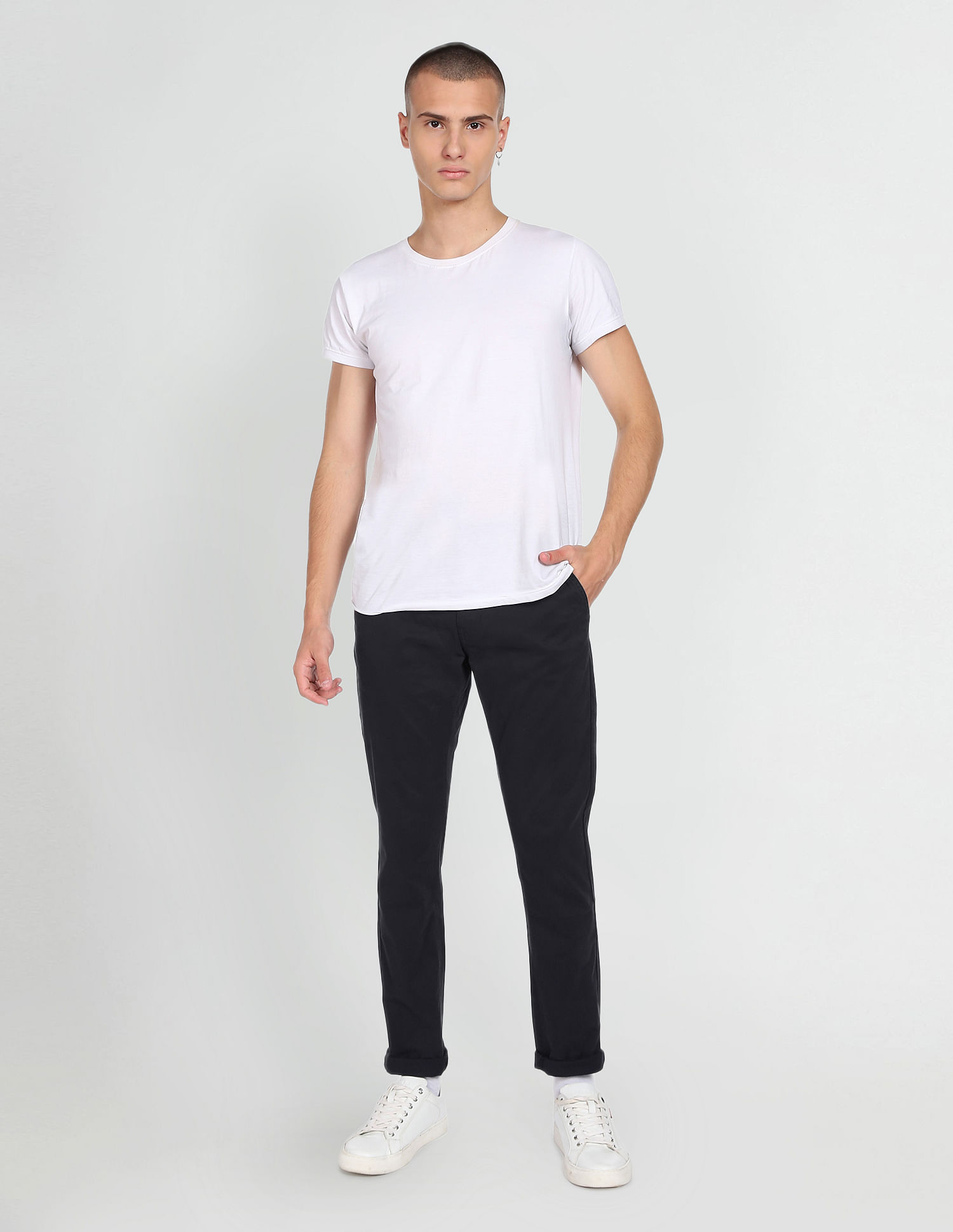 Flying Machine Solid Twill Trousers