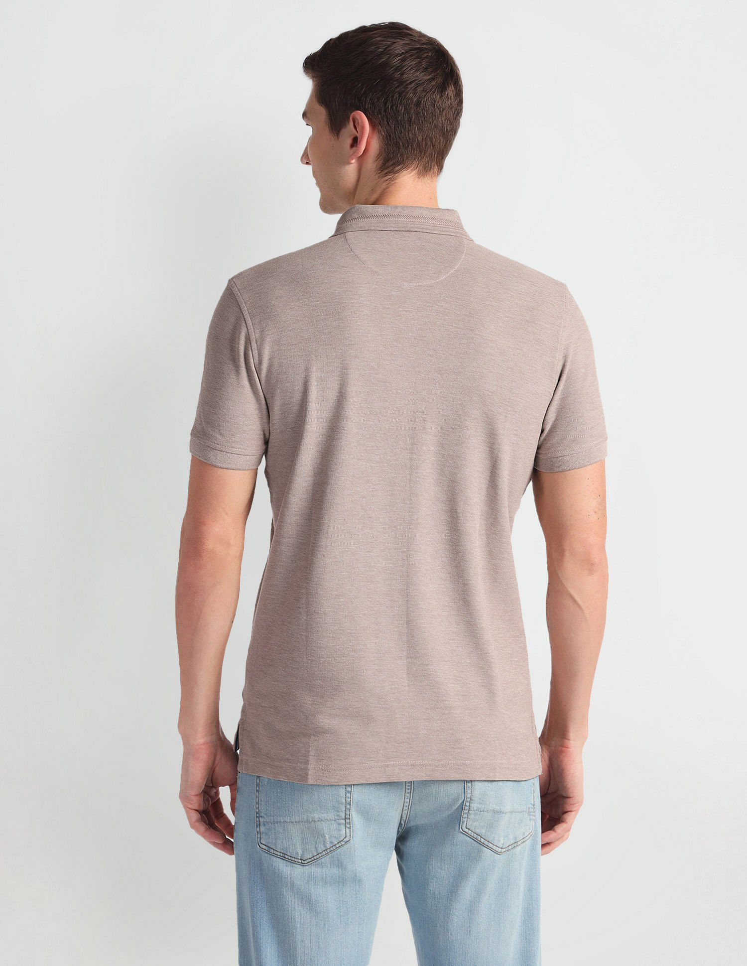 Arrow Sports Solid Logo Polo Shirt