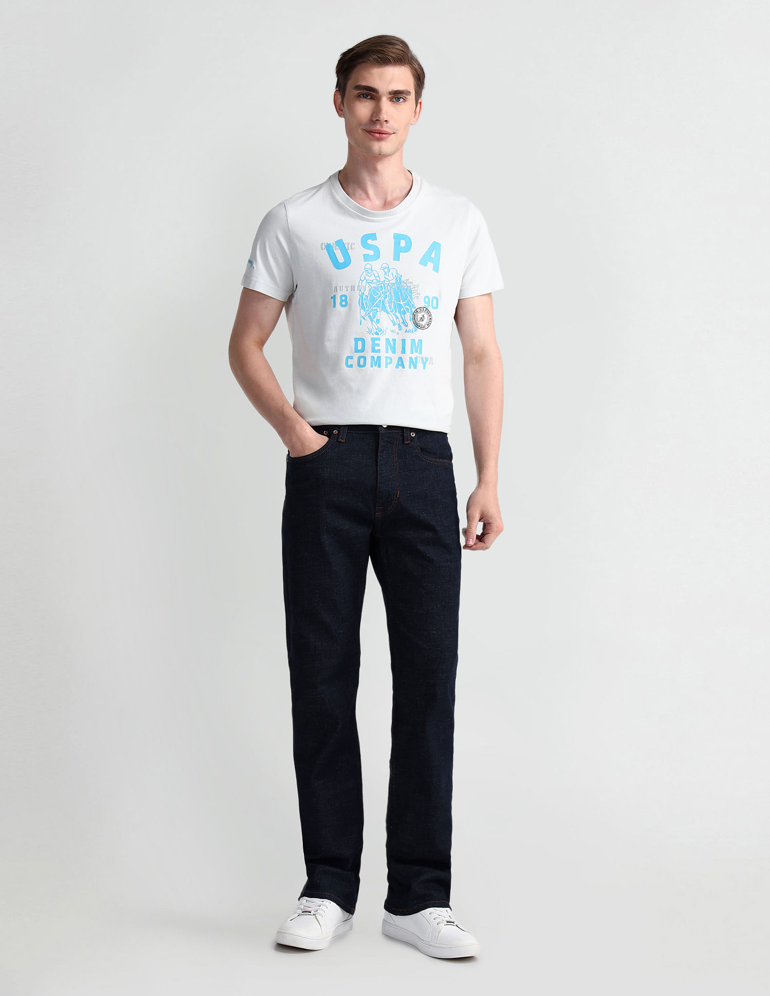 U.S. Polo Assn. Denim Co. Connor Bootcut Fit Blue Jeans
