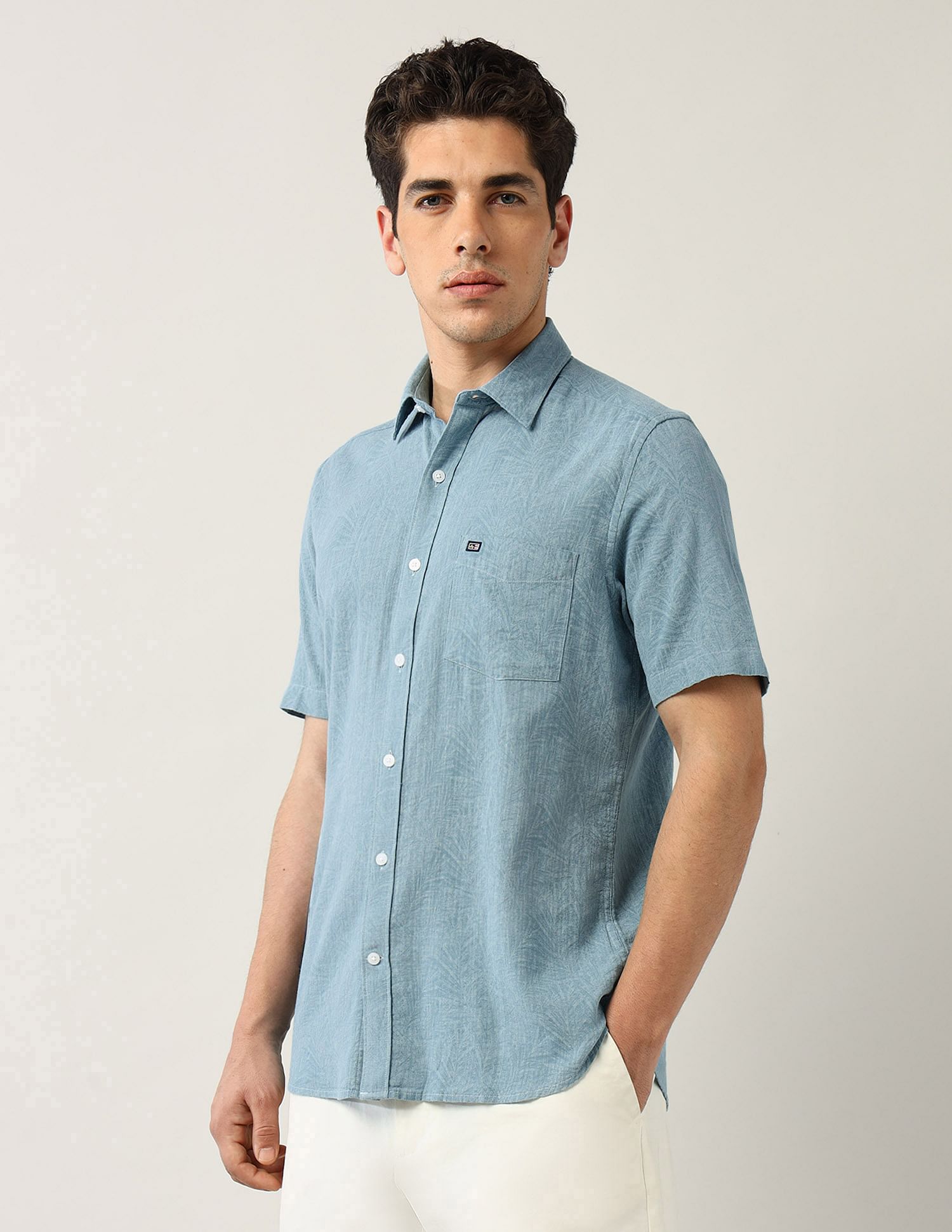 Arrow Sport Abstract Printed Regular Fit Shirt