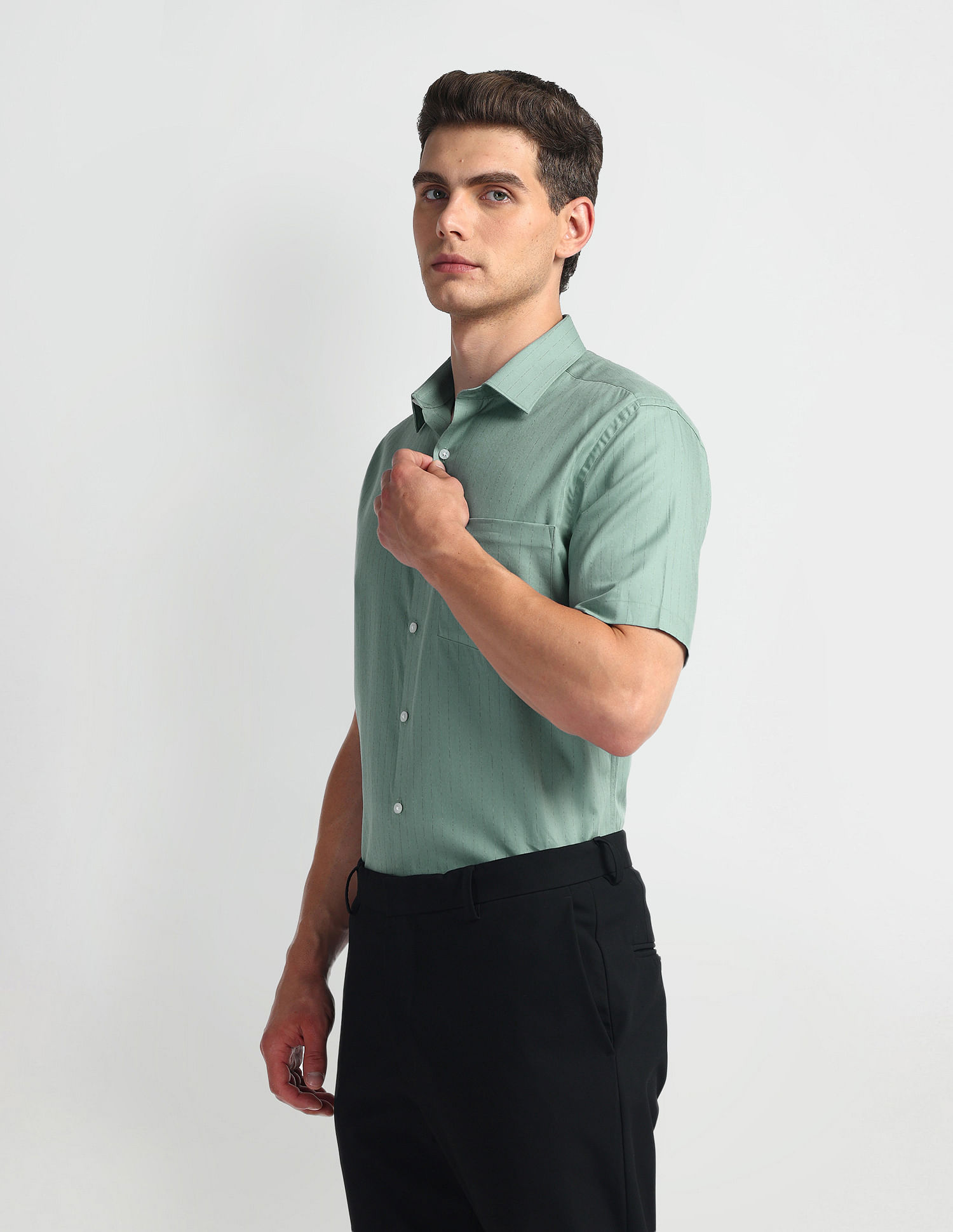 Arrow Vertical Stripe Twill Shirt