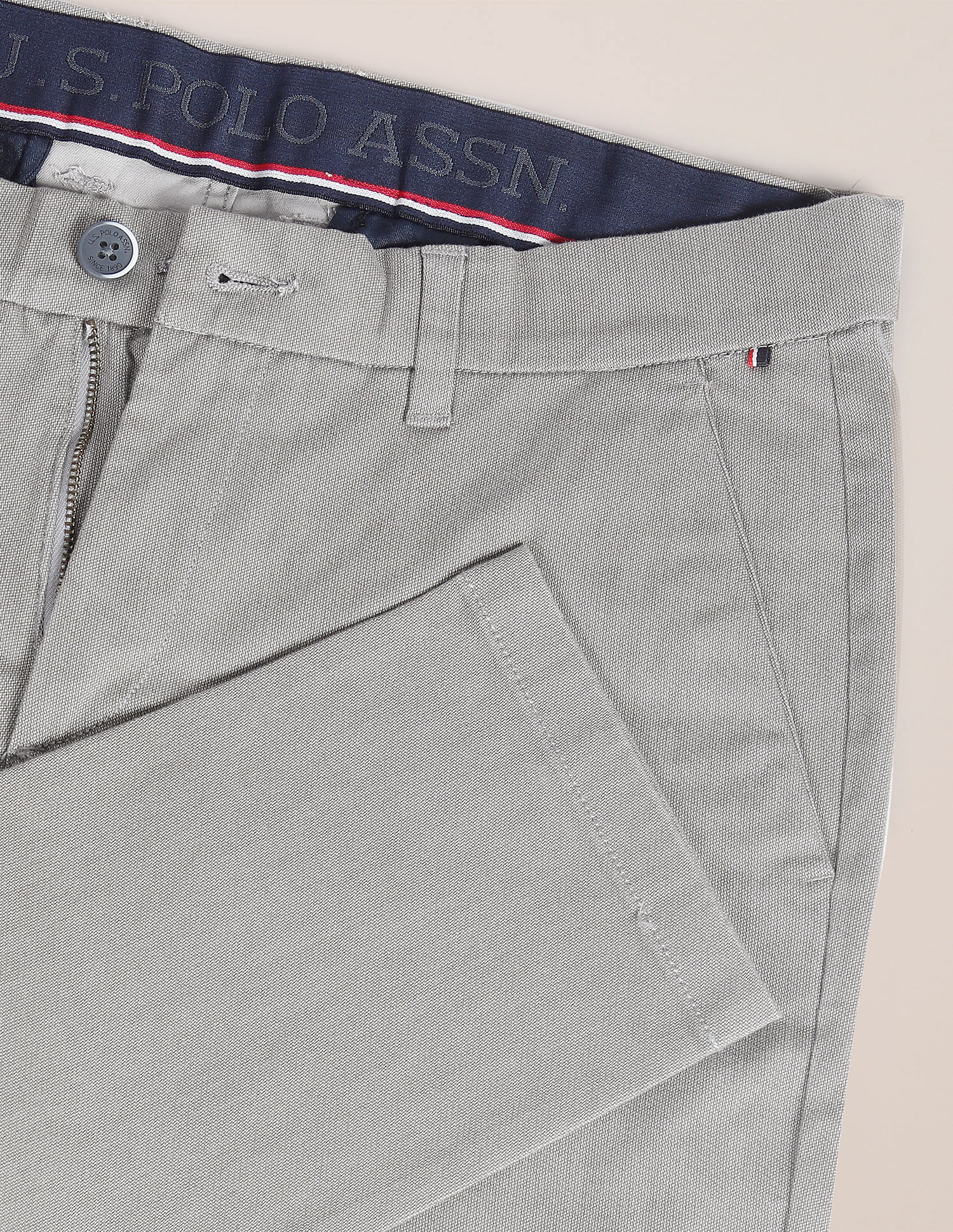 U.S. Polo Assn. Geometric Print Mid Rise Trousers