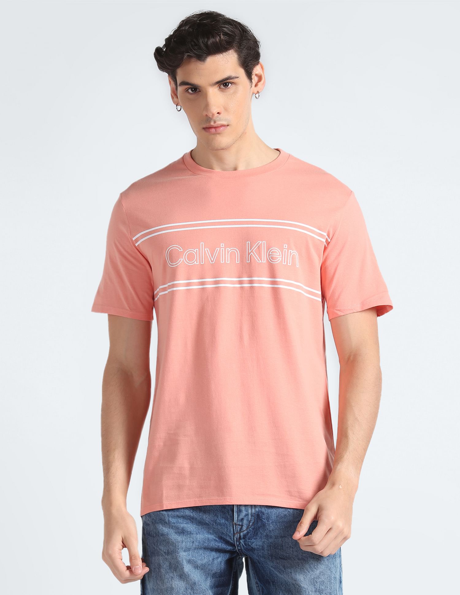 Calvin Klein Pure Cotton Brand Print T-Shirt