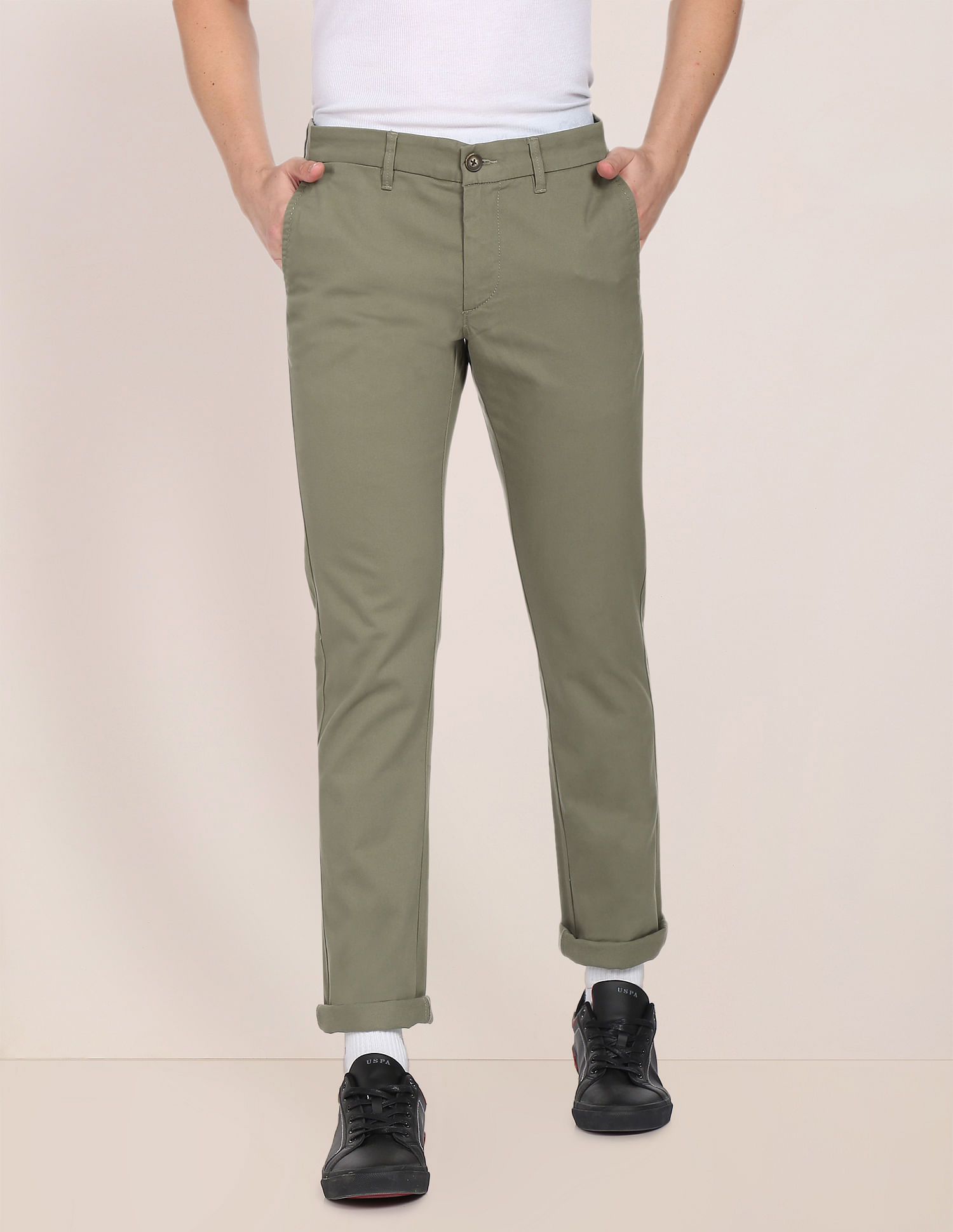 U.S. POLO ASSN. Regular Fit Boys Khaki Trousers - Buy U.S. POLO ASSN.  Regular Fit Boys Khaki Trousers Online at Best Prices in India |  Flipkart.com