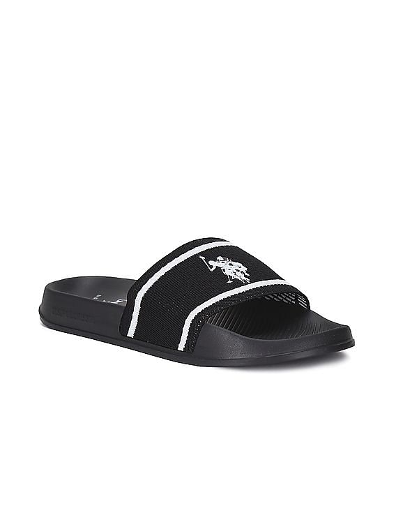 Buy U.S. Polo Assn. Knit Upper Logo Evander 2.0 Slides NNNOW