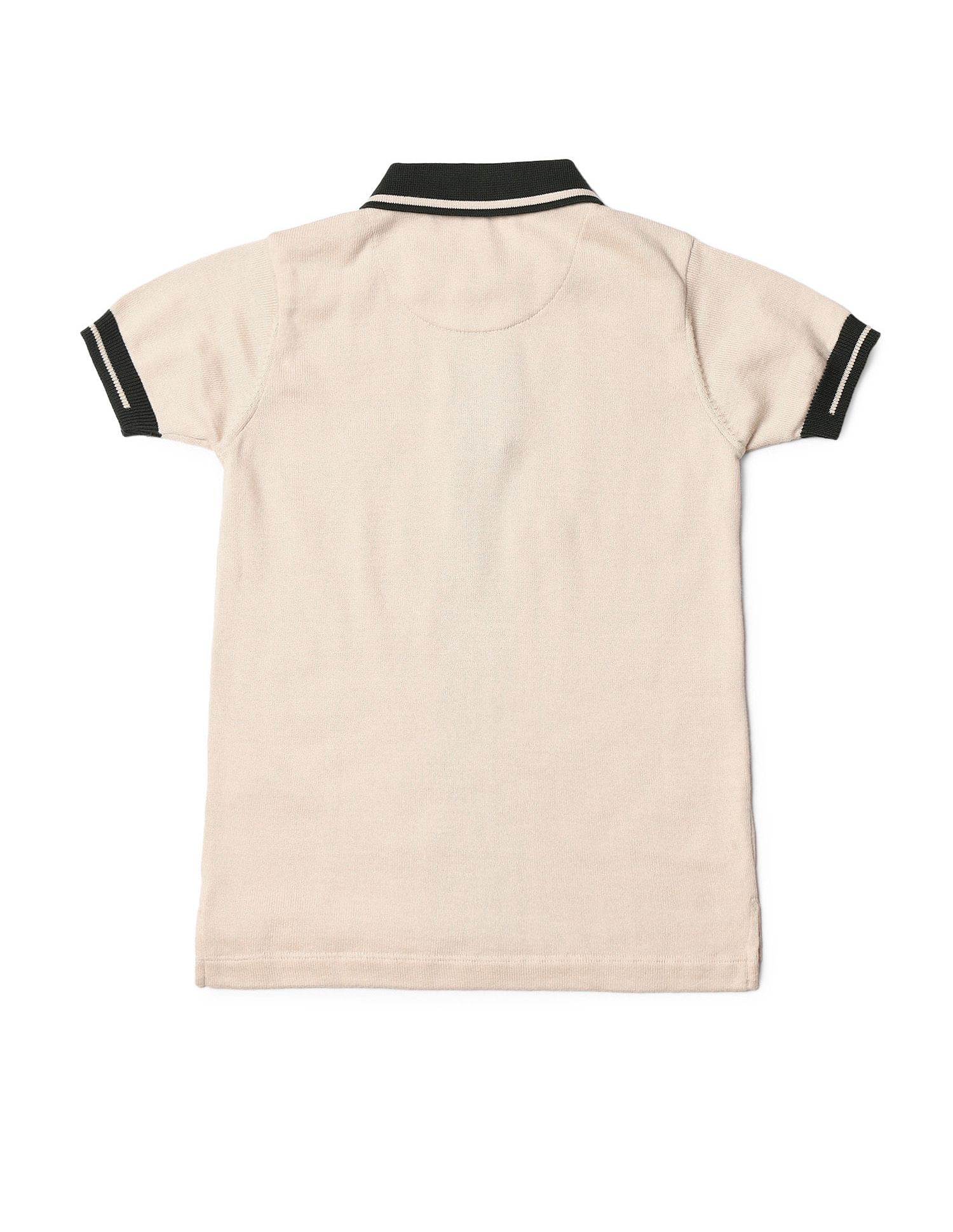 U.S. Polo Assn. Kids Boys Colour Block Regular Fit Polo Shirt