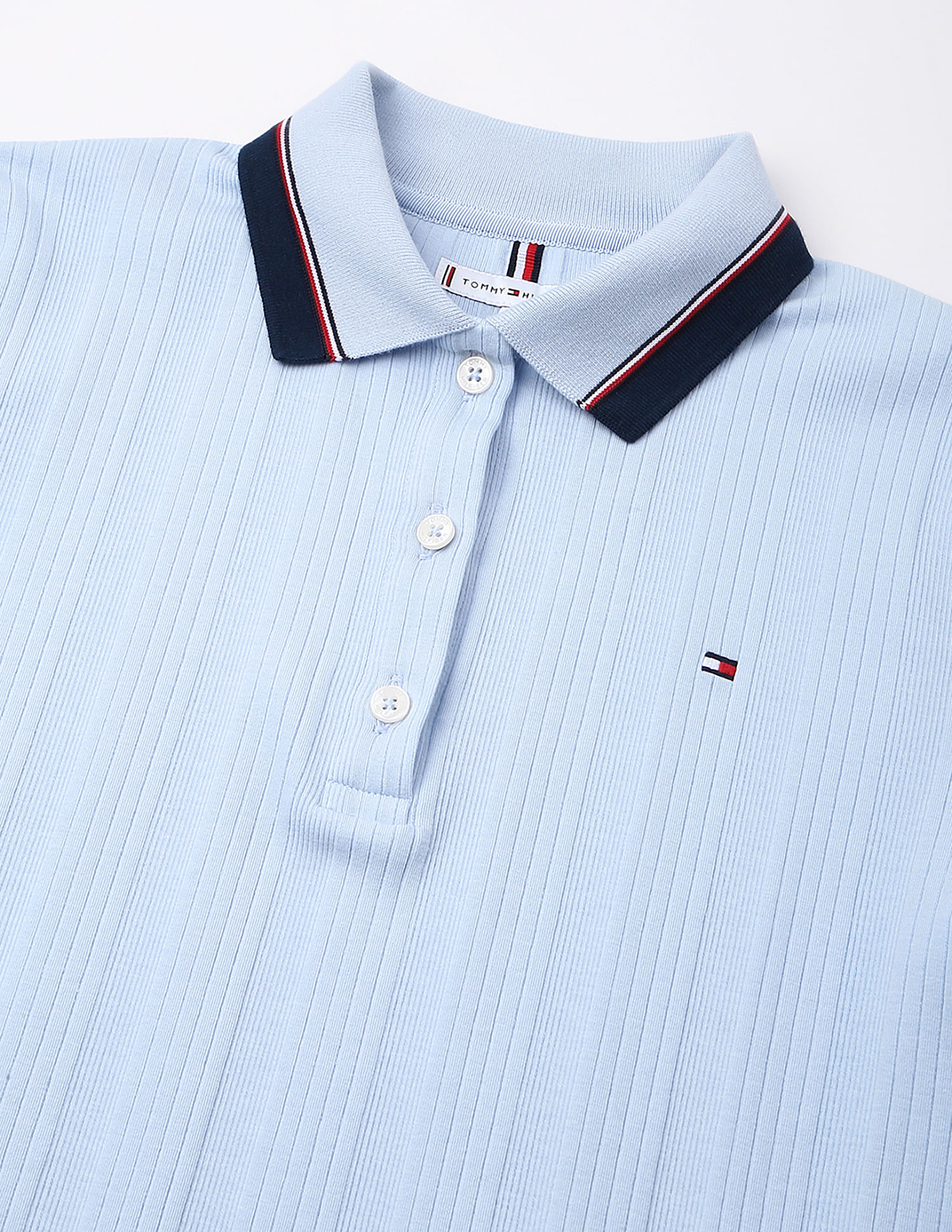 Tommy Hilfiger Self-Design Regular-Fit Cotton Polo T-Shirt