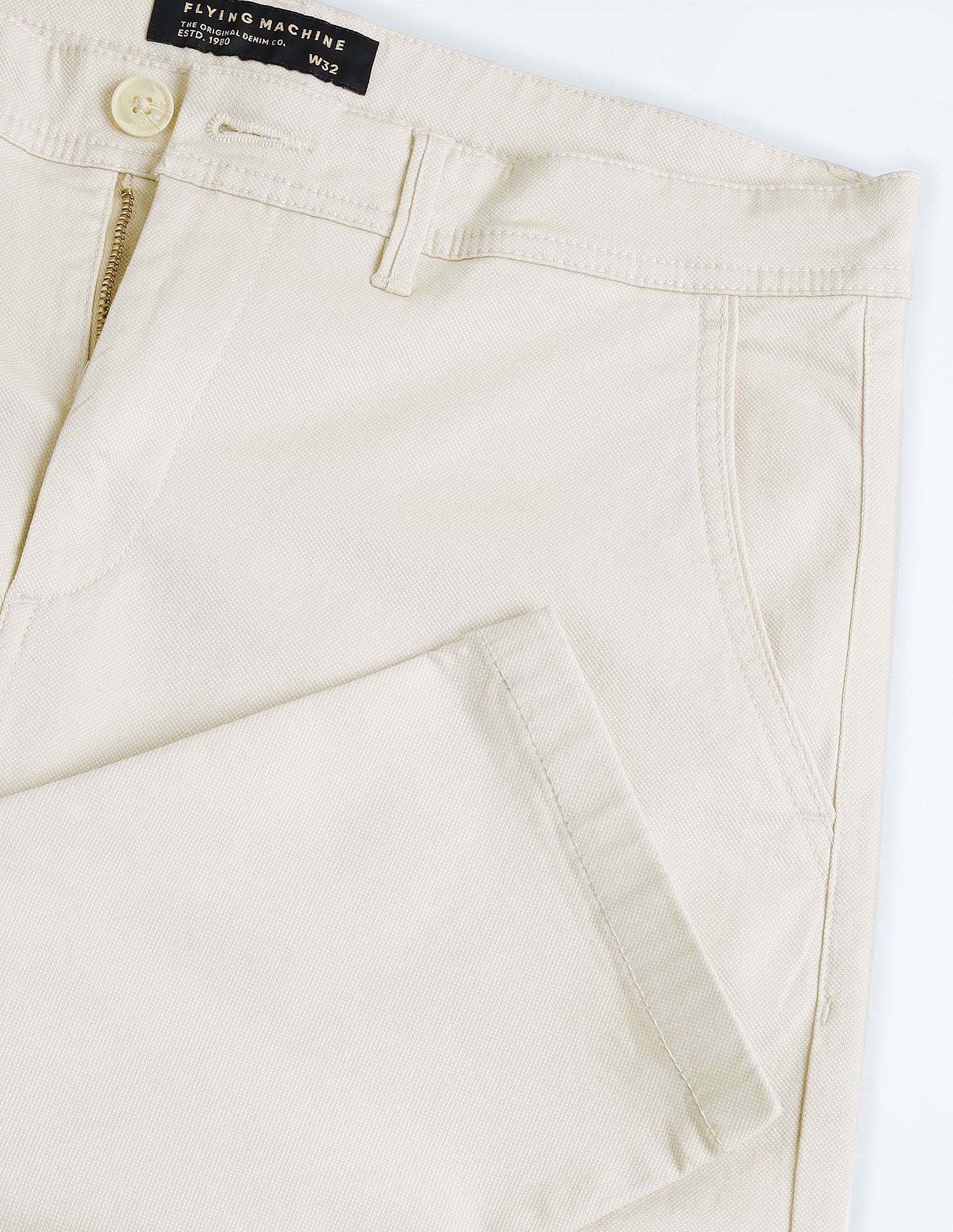 Flying Machine Slash Slim Tapered Solid Chinos
