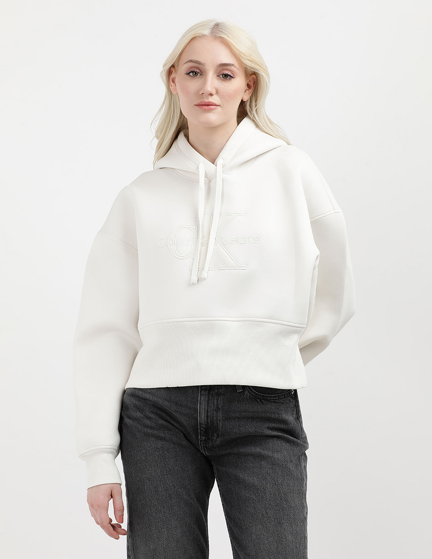 Calvin Klein Scuba Premium Monogram Hood Sweatshirt