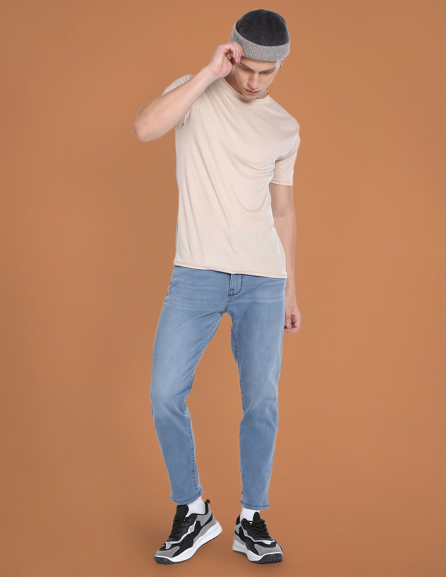 Flying Machine Mankle Slim Fit Whiskered Jeans