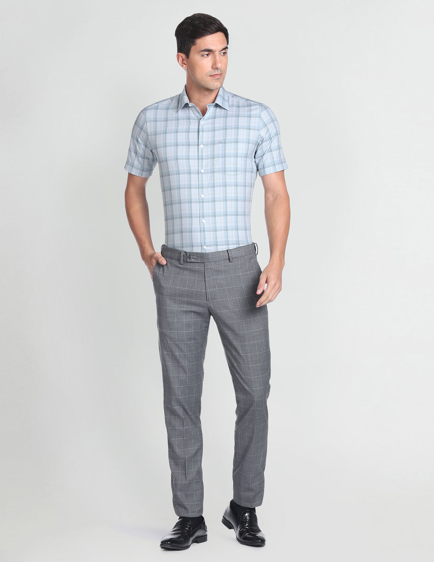 Arrow Tartan Check Twill Formal Shirt