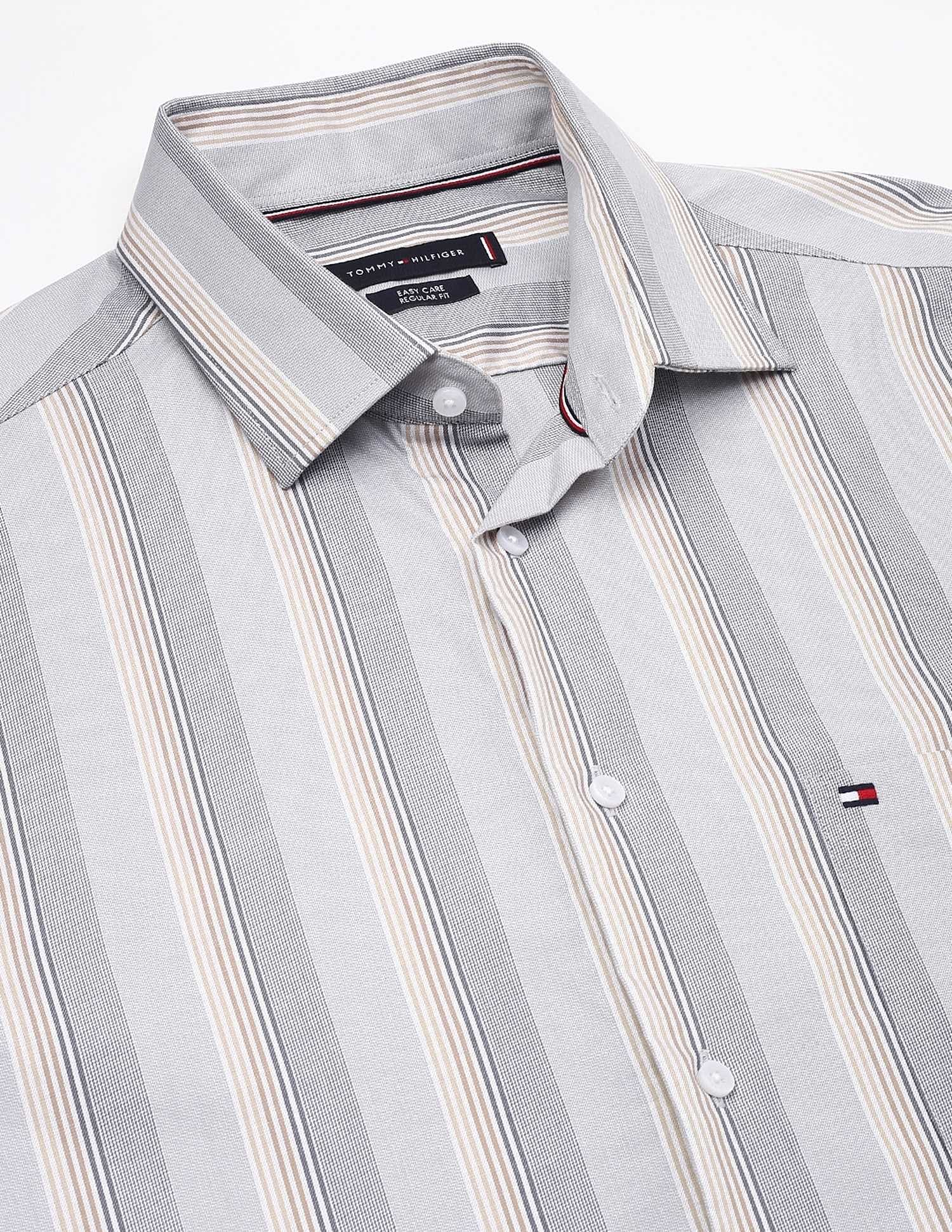 Tommy Hilfiger Striped Regular-Fit Cotton Shirt