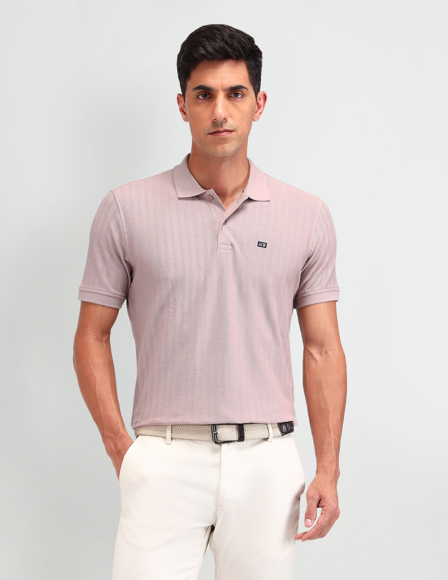 Arrow Sport Textured Regular Fit Polo Shirt