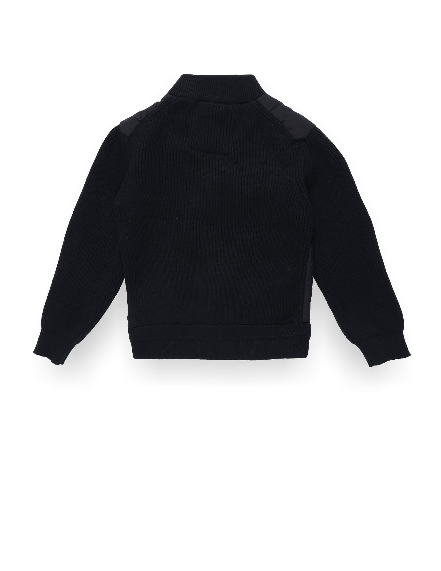 U.S. Polo Assn. Kids Boys High Neck Knitted Jacket