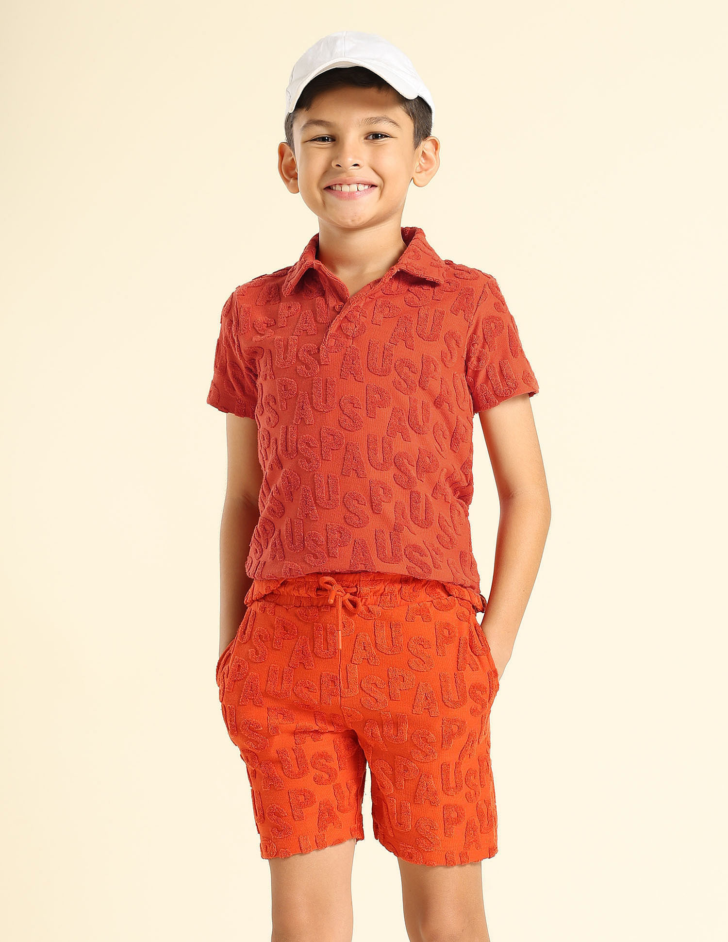 U.S. Polo Assn. Kids Boys Brand Appliqued Regular Fit Polo Shirt