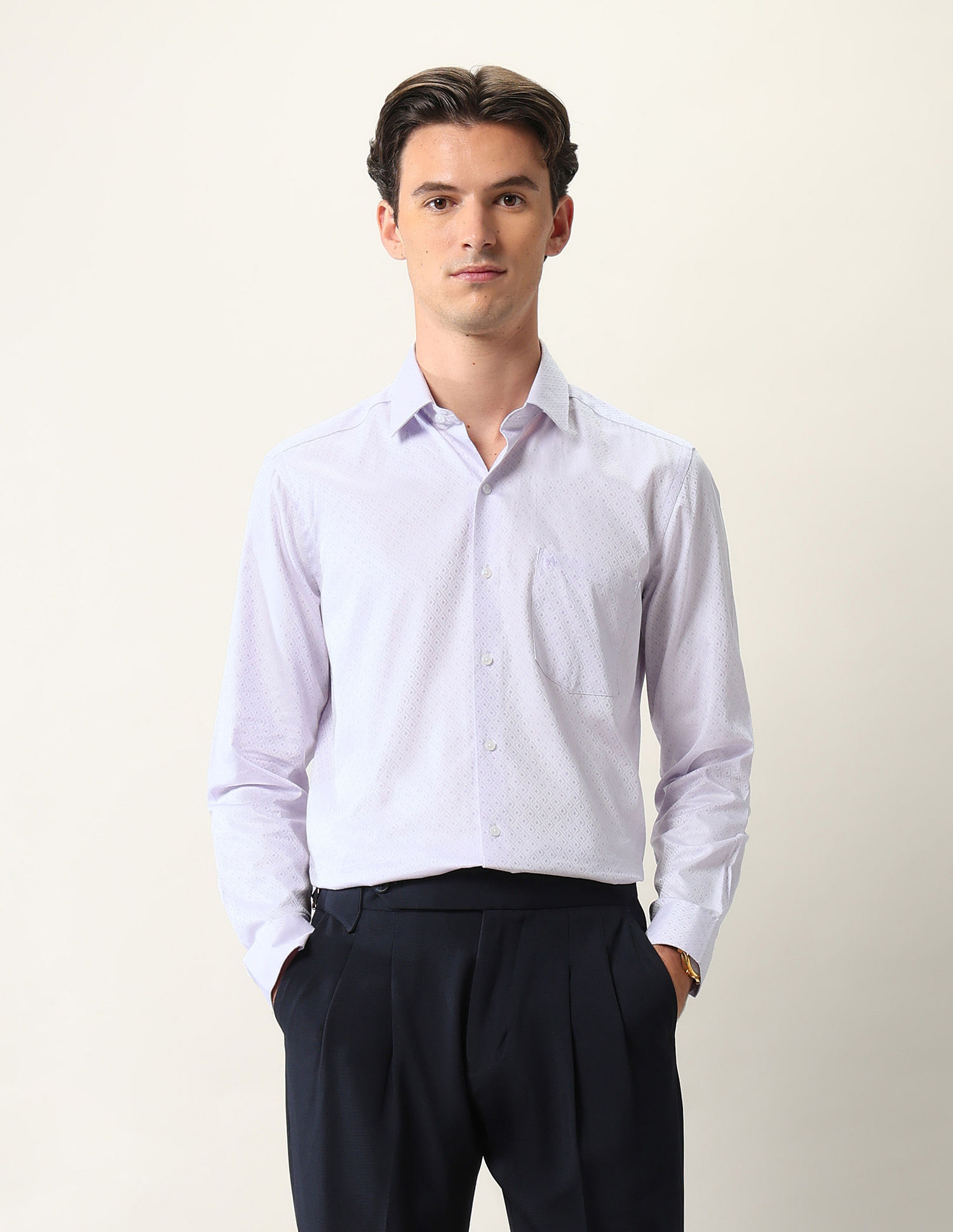 Arrow Manhattan Slim Fit Pure Cotton Ceremonial Shirt