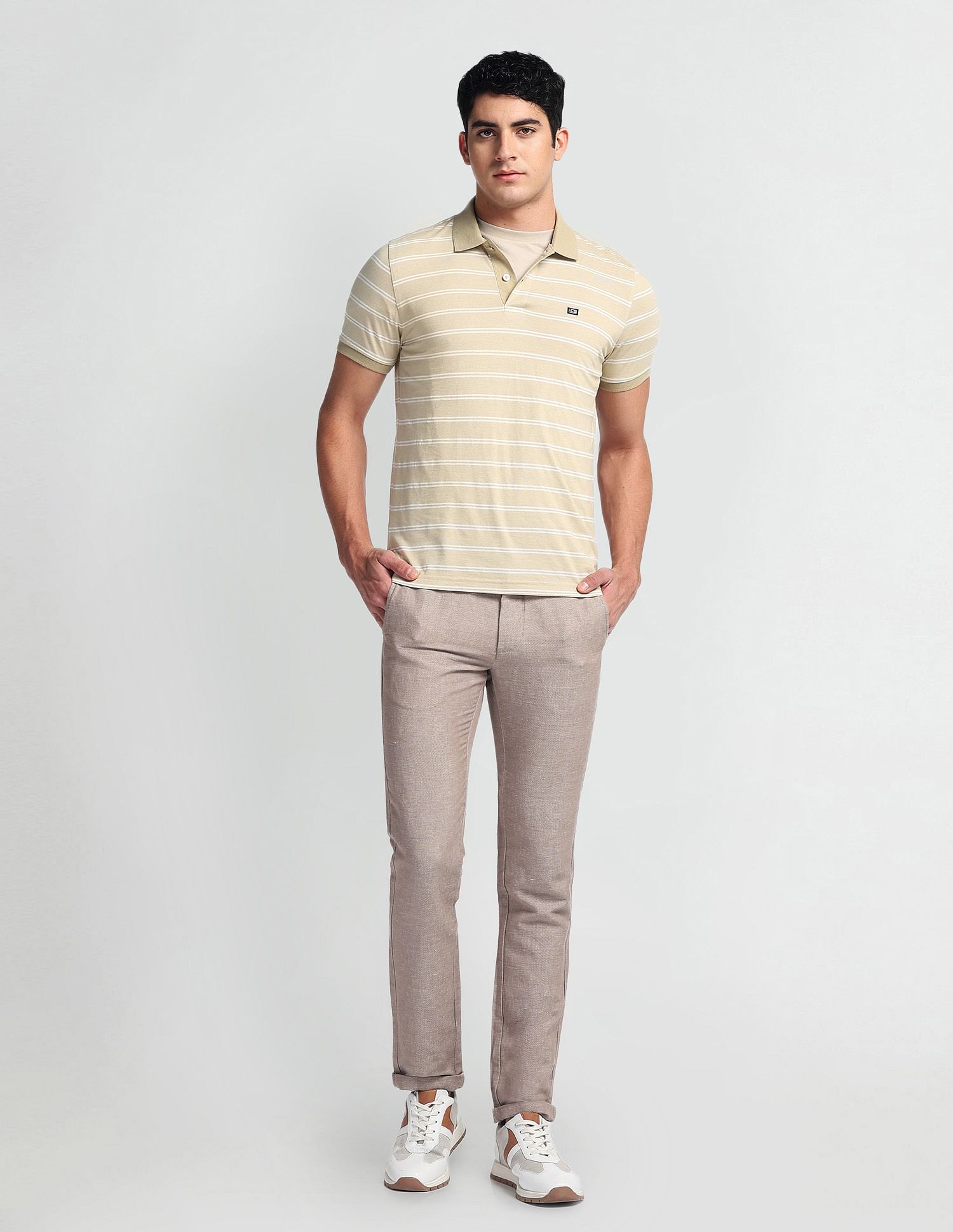 Arrow Sports Regular Fit Cotton Jersey Polo Shirt
