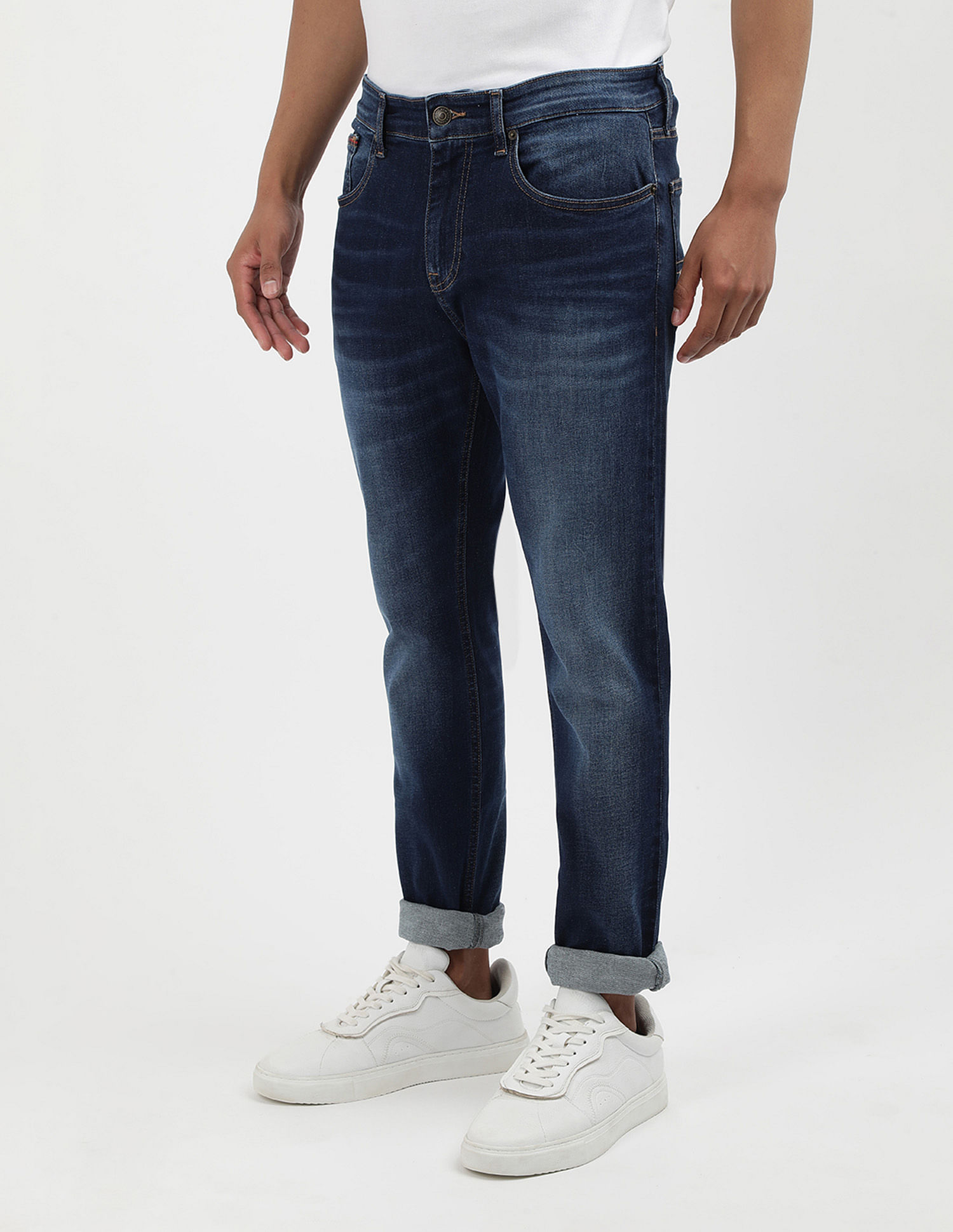 Tommy Hilfiger Mid Rise Slim Tapered Fit Jeans