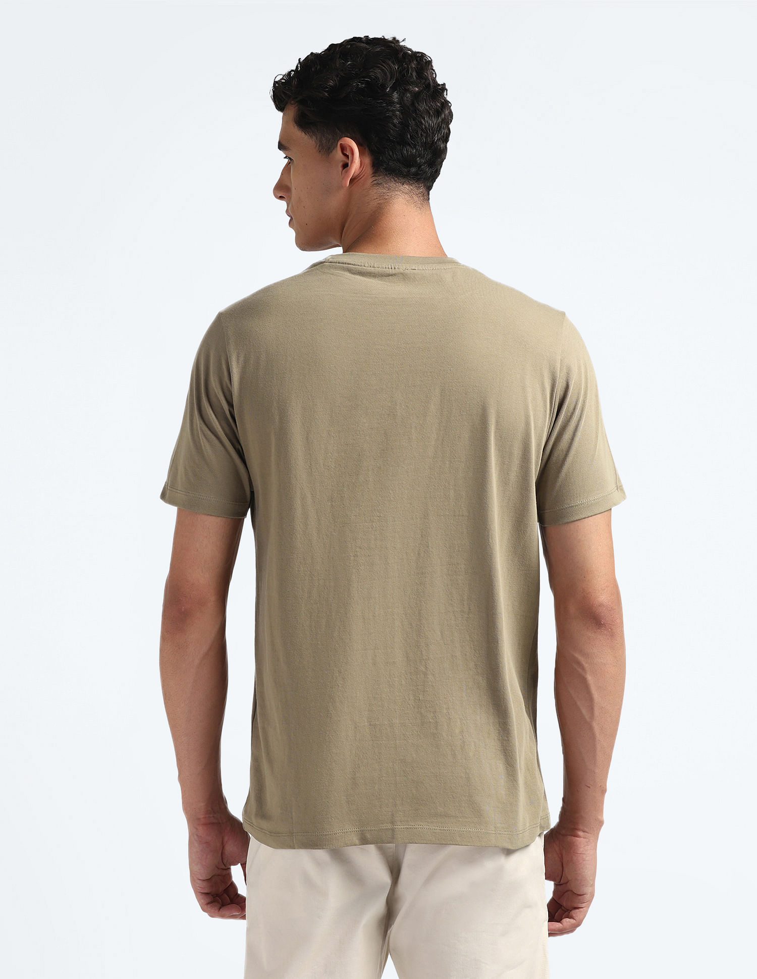 Flying Machine Brand Print Regular Fit T-Shirt