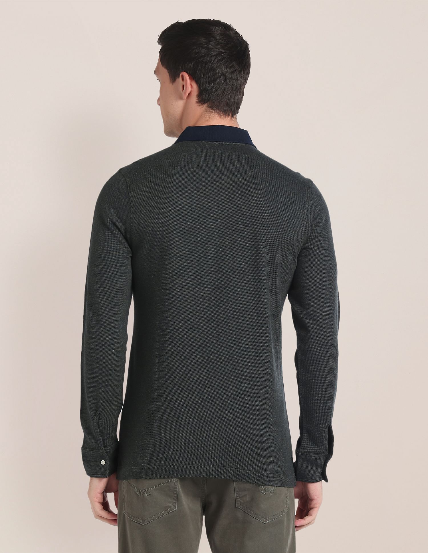 Buy U.S. Polo Assn. Solid Long Sleeve Polo Shirt - NNNOW.com