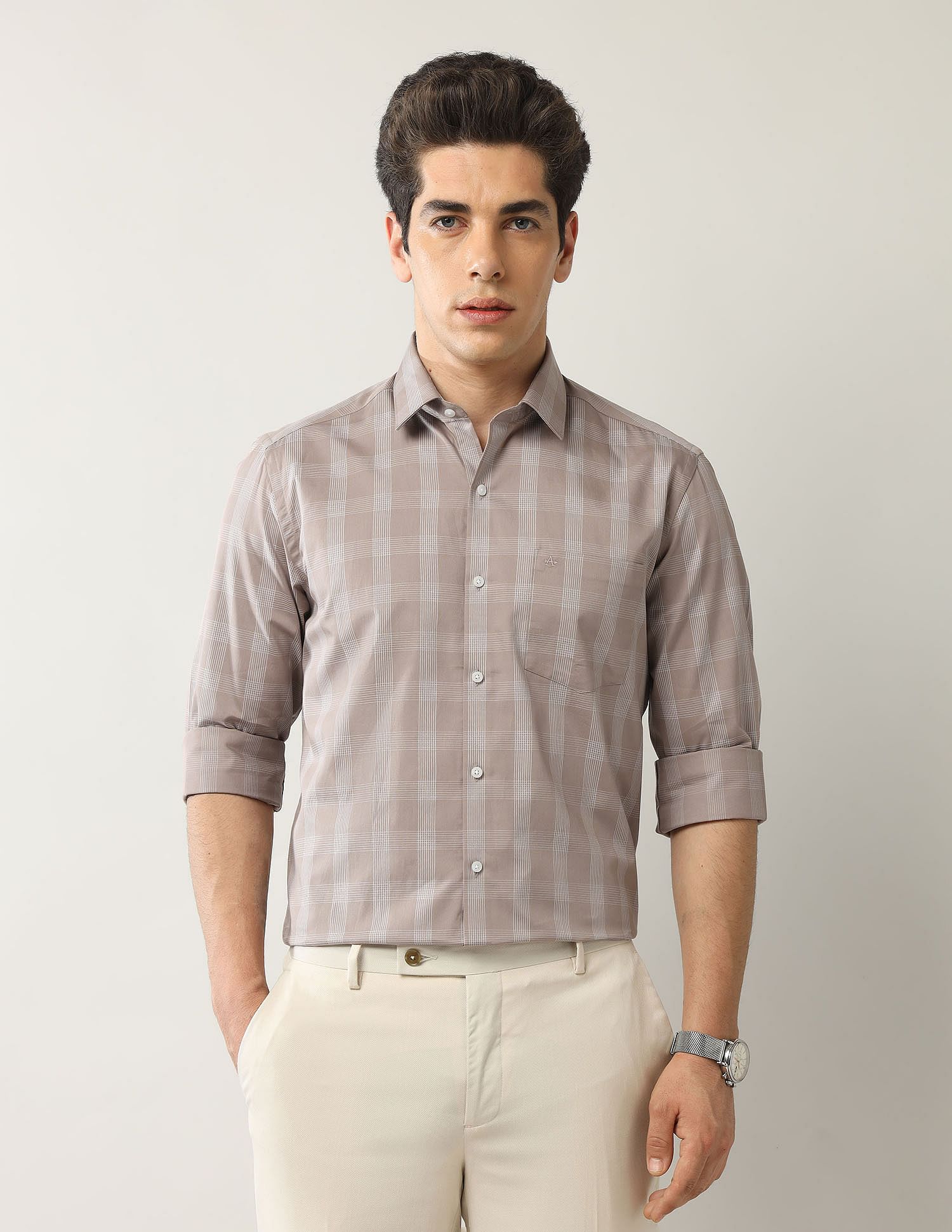 Arrow Geometric Printed Dobby Shirt