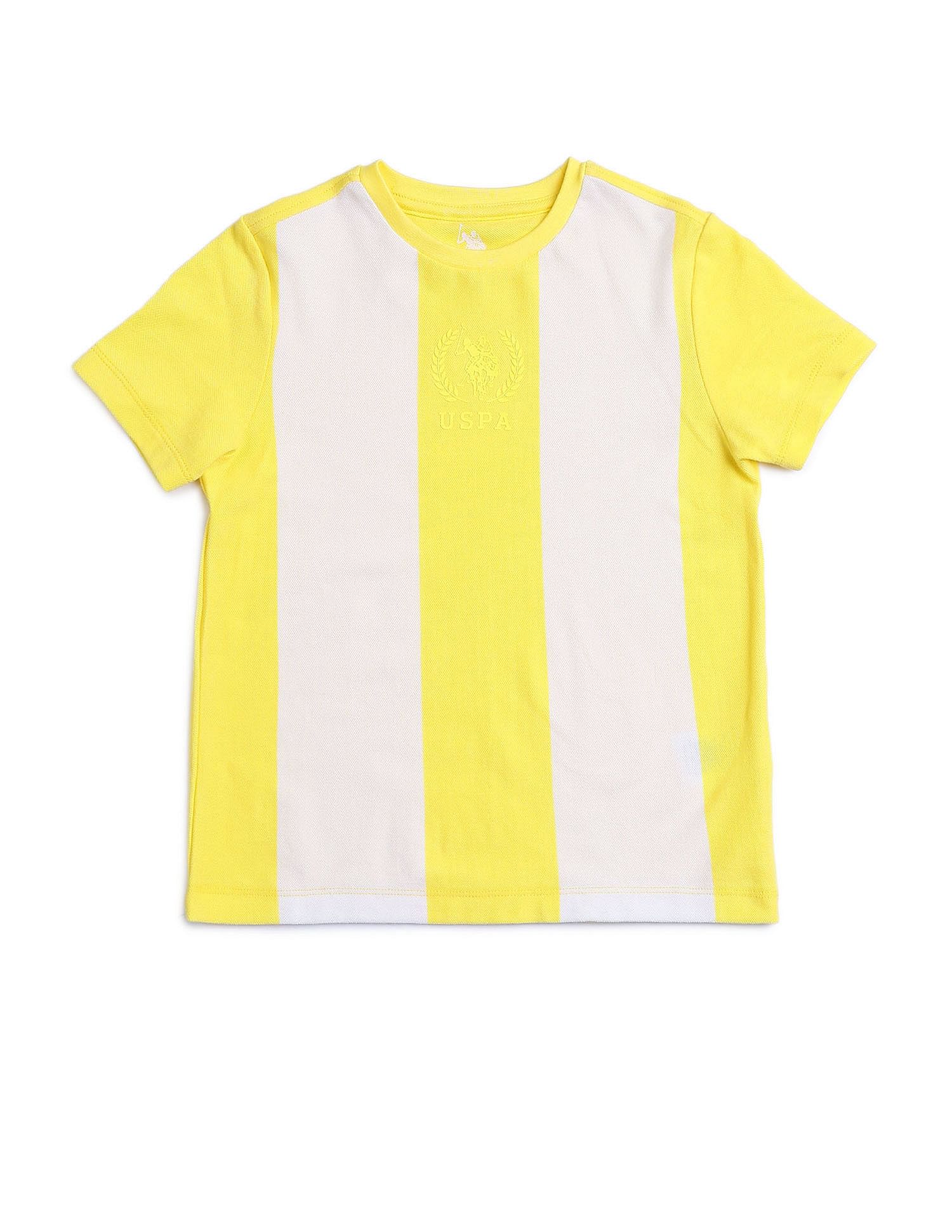U.S. Polo Assn. Kids Boys Colorblocked Regular Fit T-Shirt