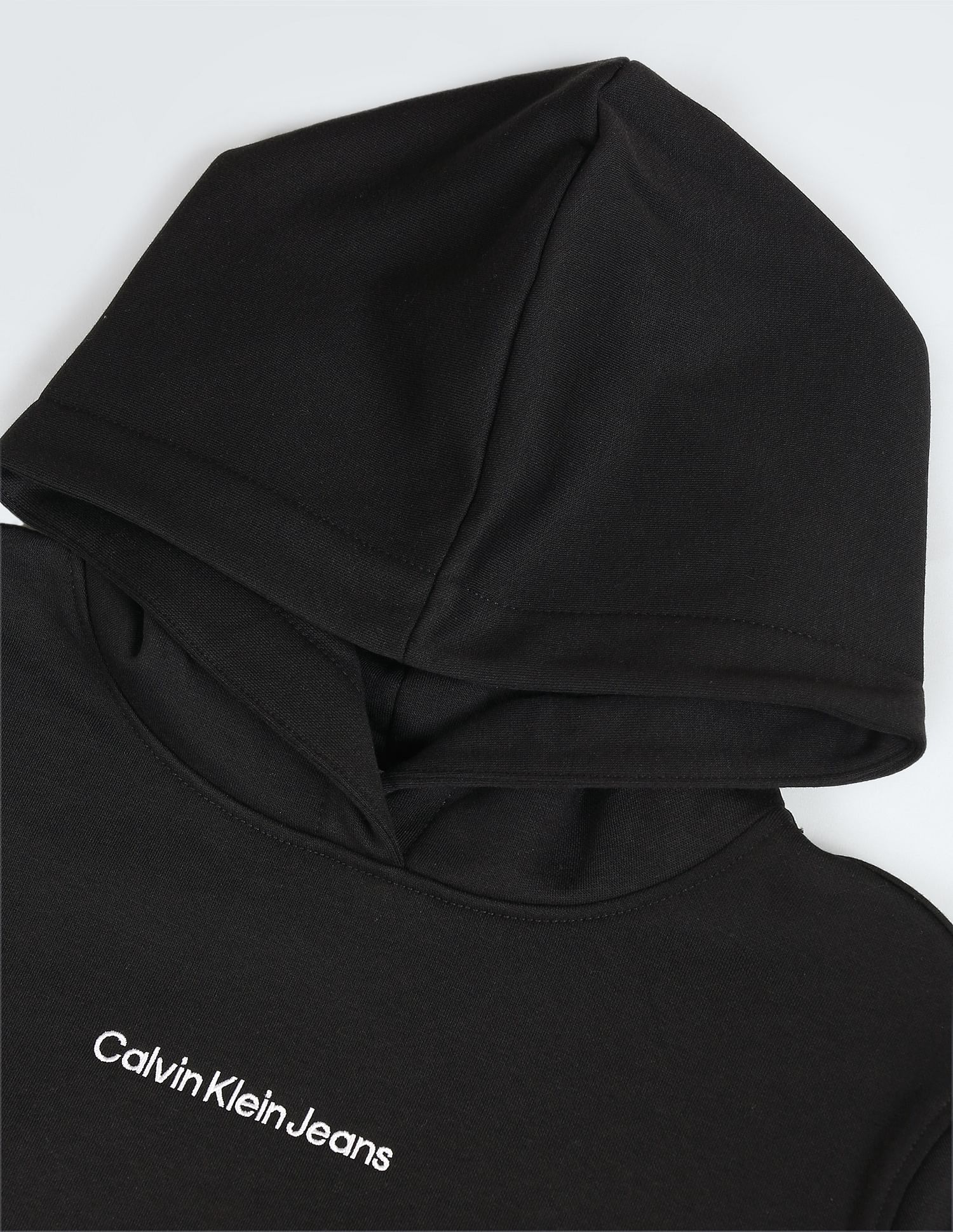 Calvin klein jeans institutional logo black hoodie online