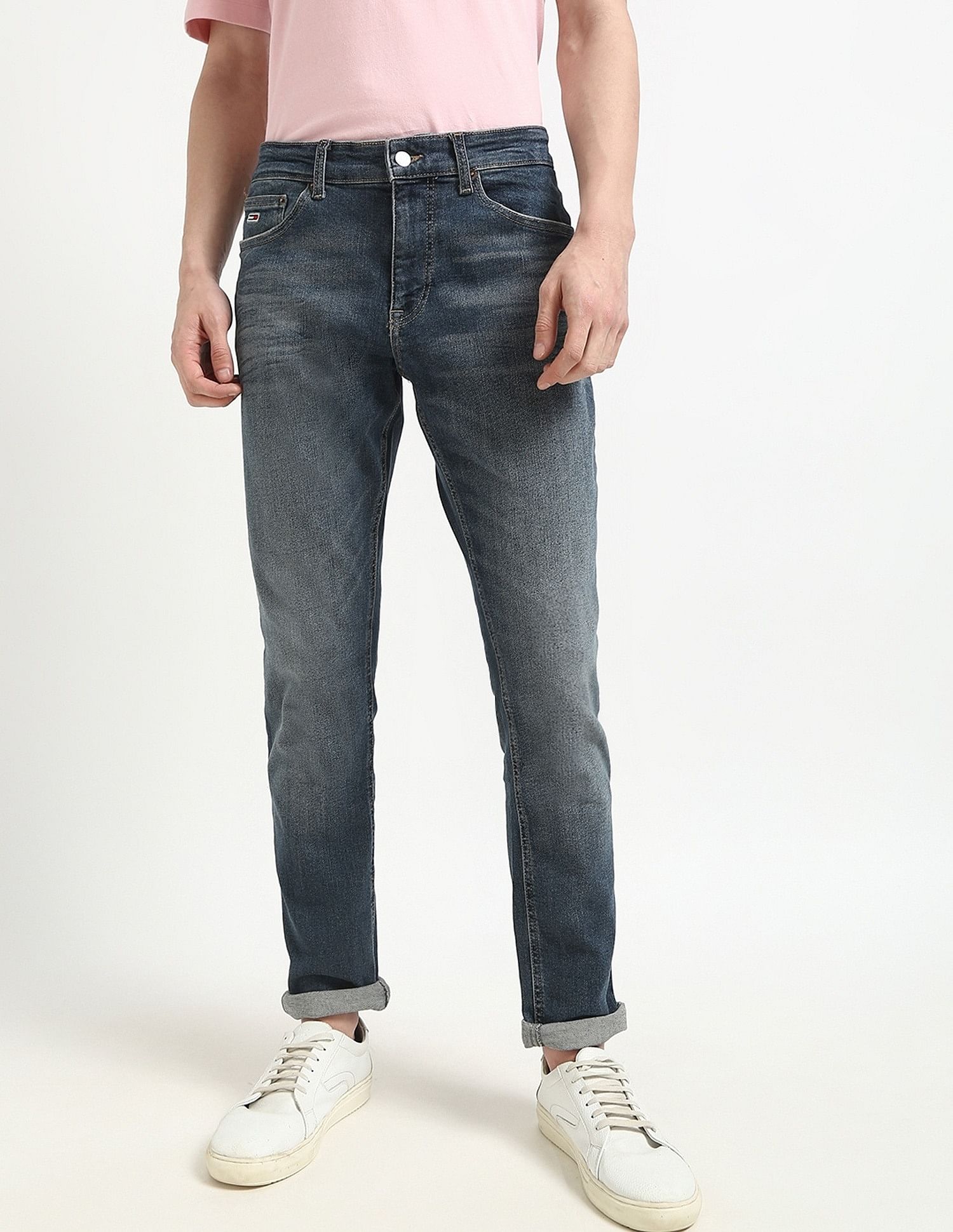 Tommy Hilfiger Mid-Wash Relaxed-Fit Mid-Rise Jeans