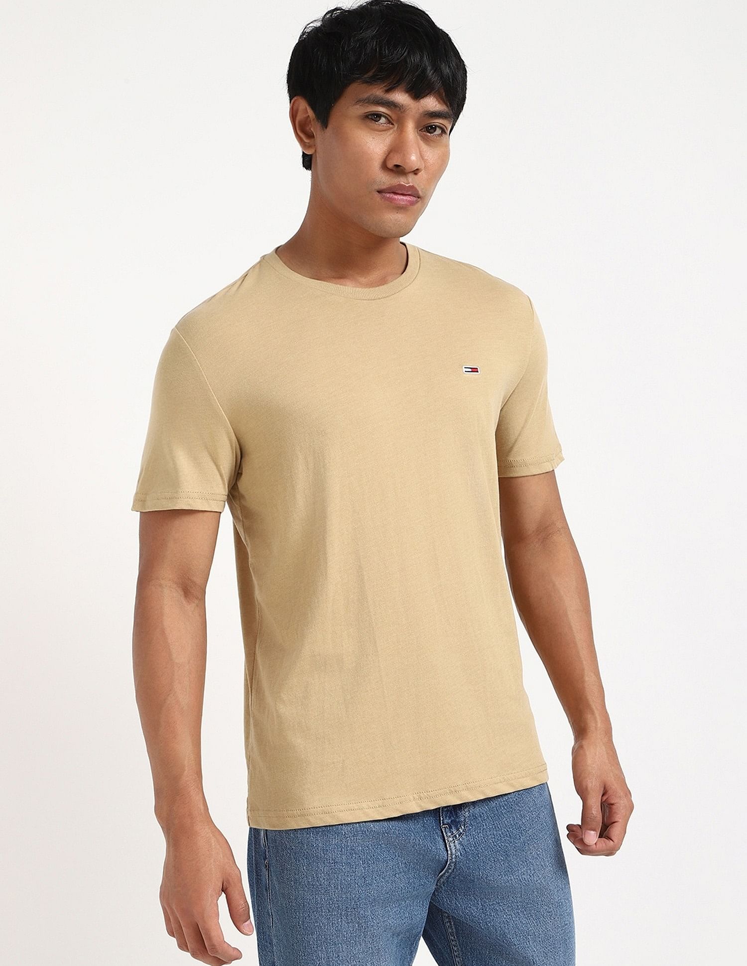 Tommy Hilfiger Logo Solid Slim-Fit Cotton T-Shirt