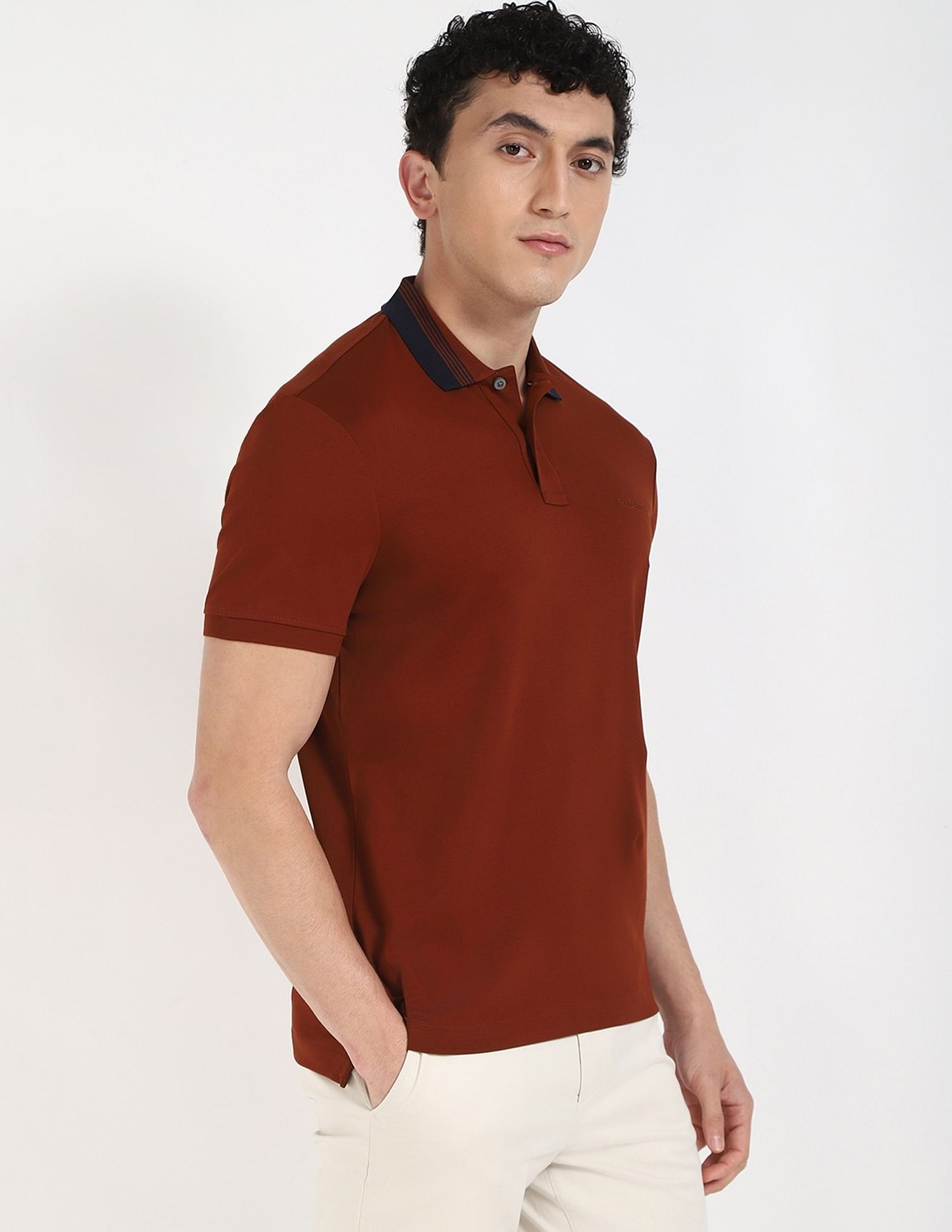 Tommy Hilfiger Solid Regular-Fit Cotton Polo Shirt