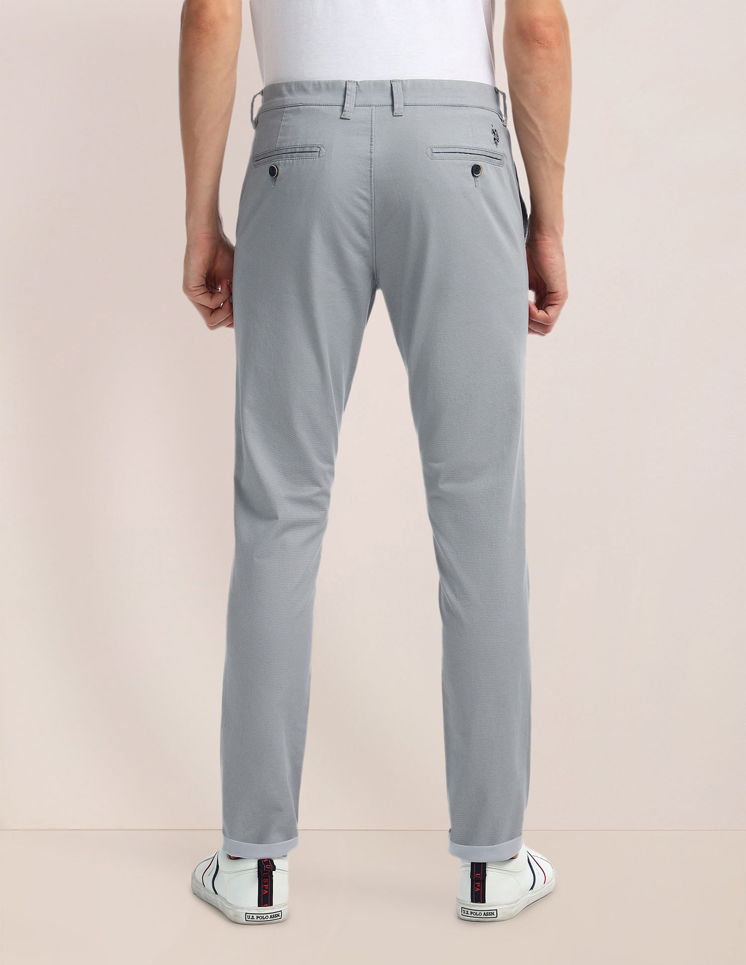 U.S. Polo Assn. Austin Regular Fit Printed Chinos