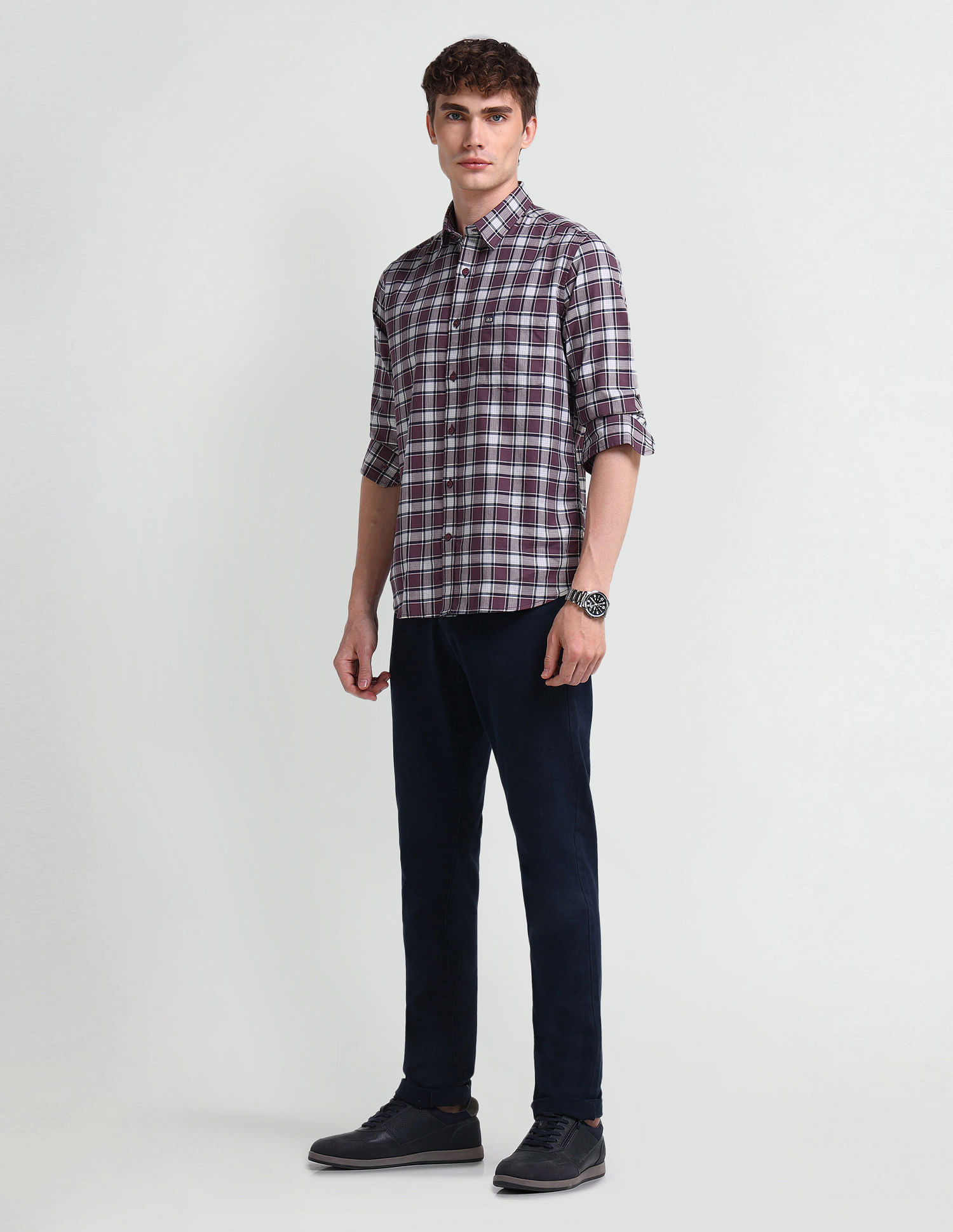Arrow Sport Manhattan Slim Fit Dobby Shirt