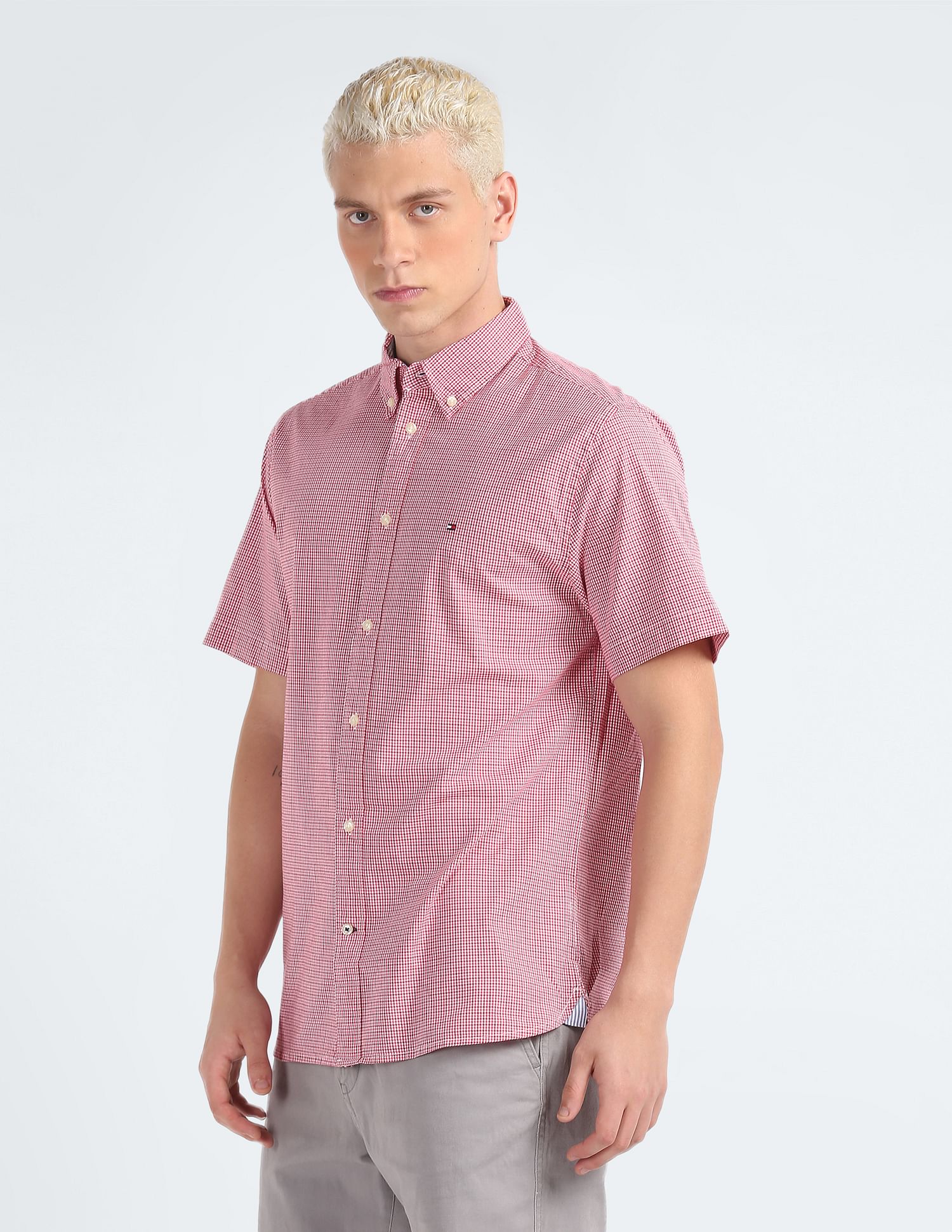 Tommy Hilfiger Grid Tattersall Check Regular Fit Casual Shirt