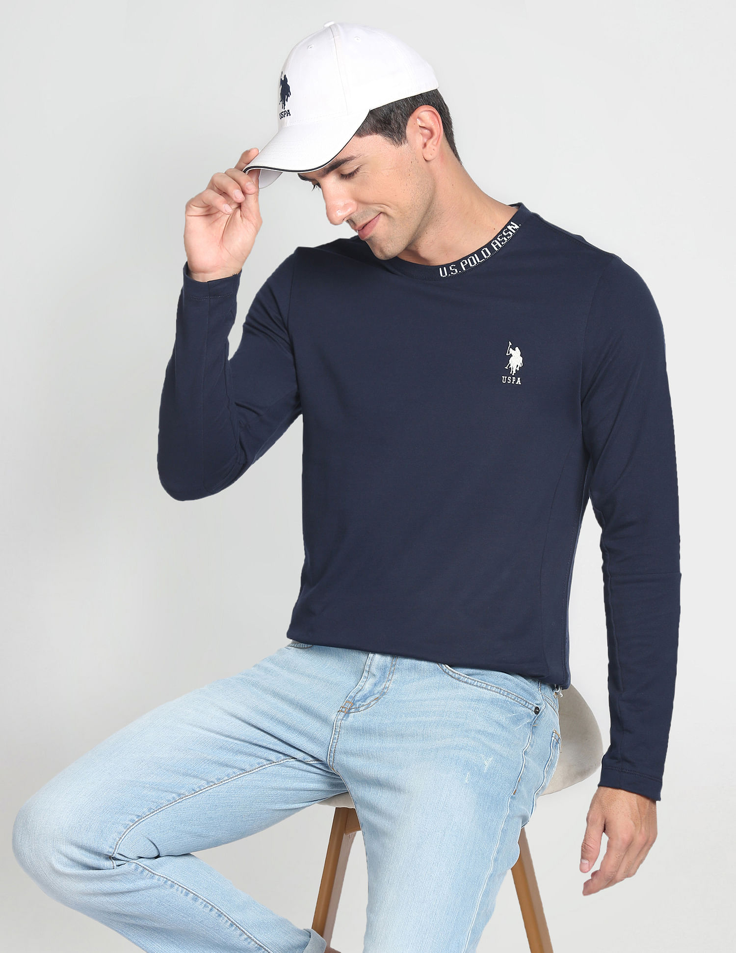 U.S. Polo Assn. Denim Co. Crew Neck Cotton T-Shirt