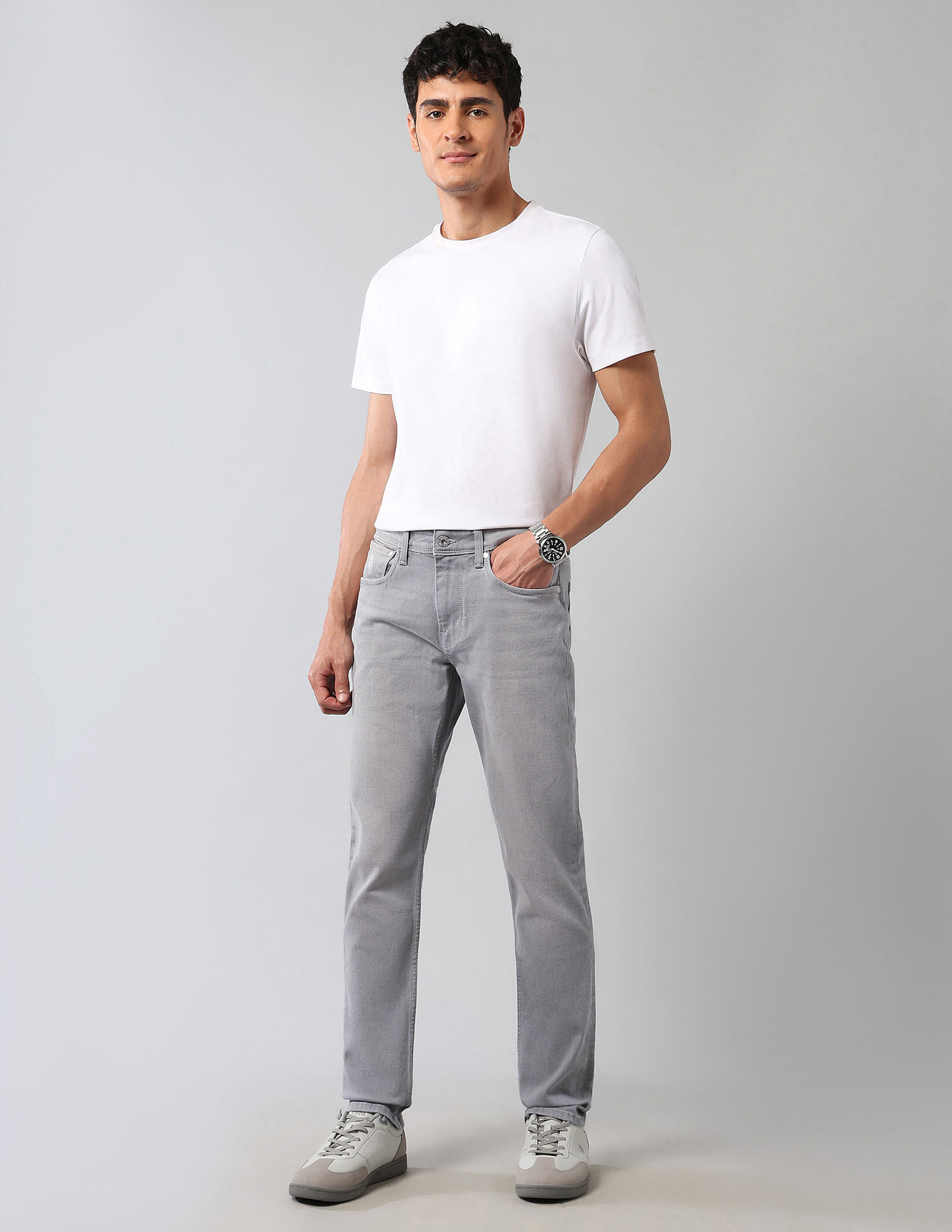 U.S. Polo Assn. Denim Co. Brandon Slim Tapered Fit Grey Ultra Soft Jeans