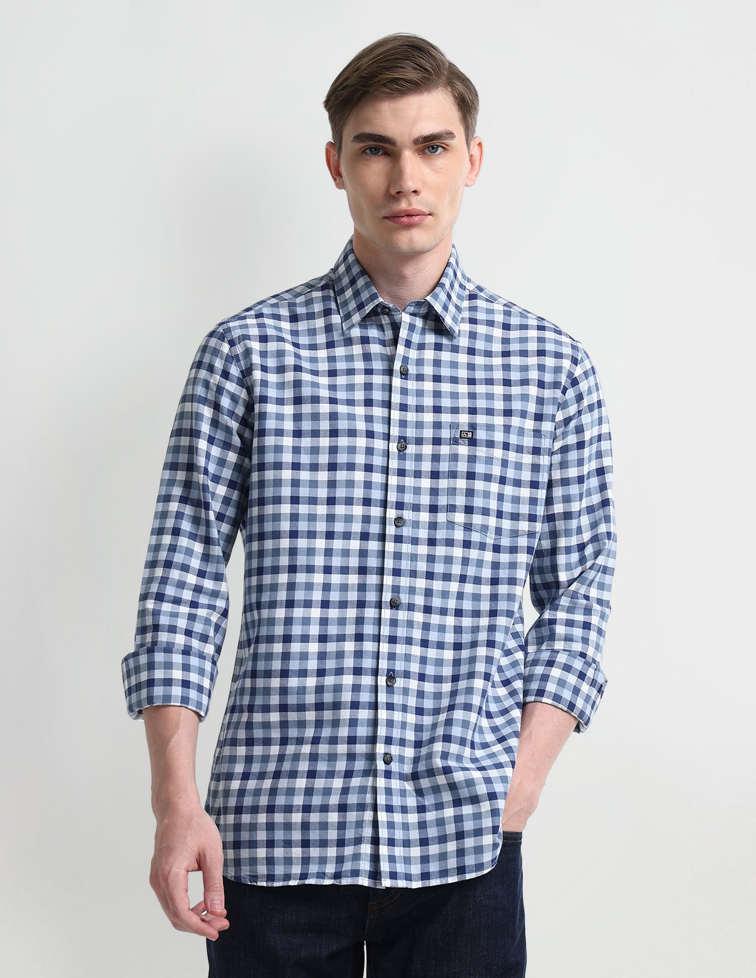 Arrow Sport Buffalo Check Cotton Shirt