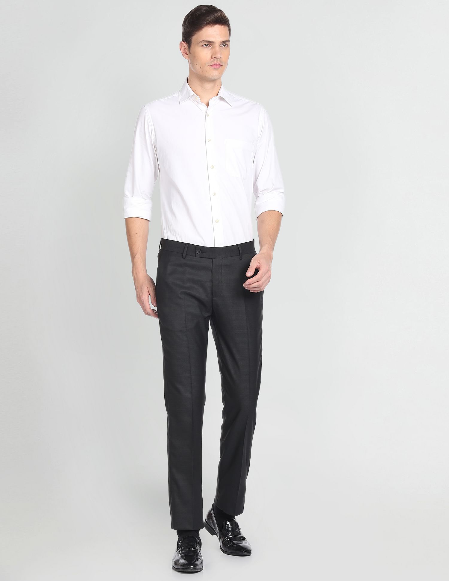 Arrow Horizontal Stripe Dobby Formal Trousers