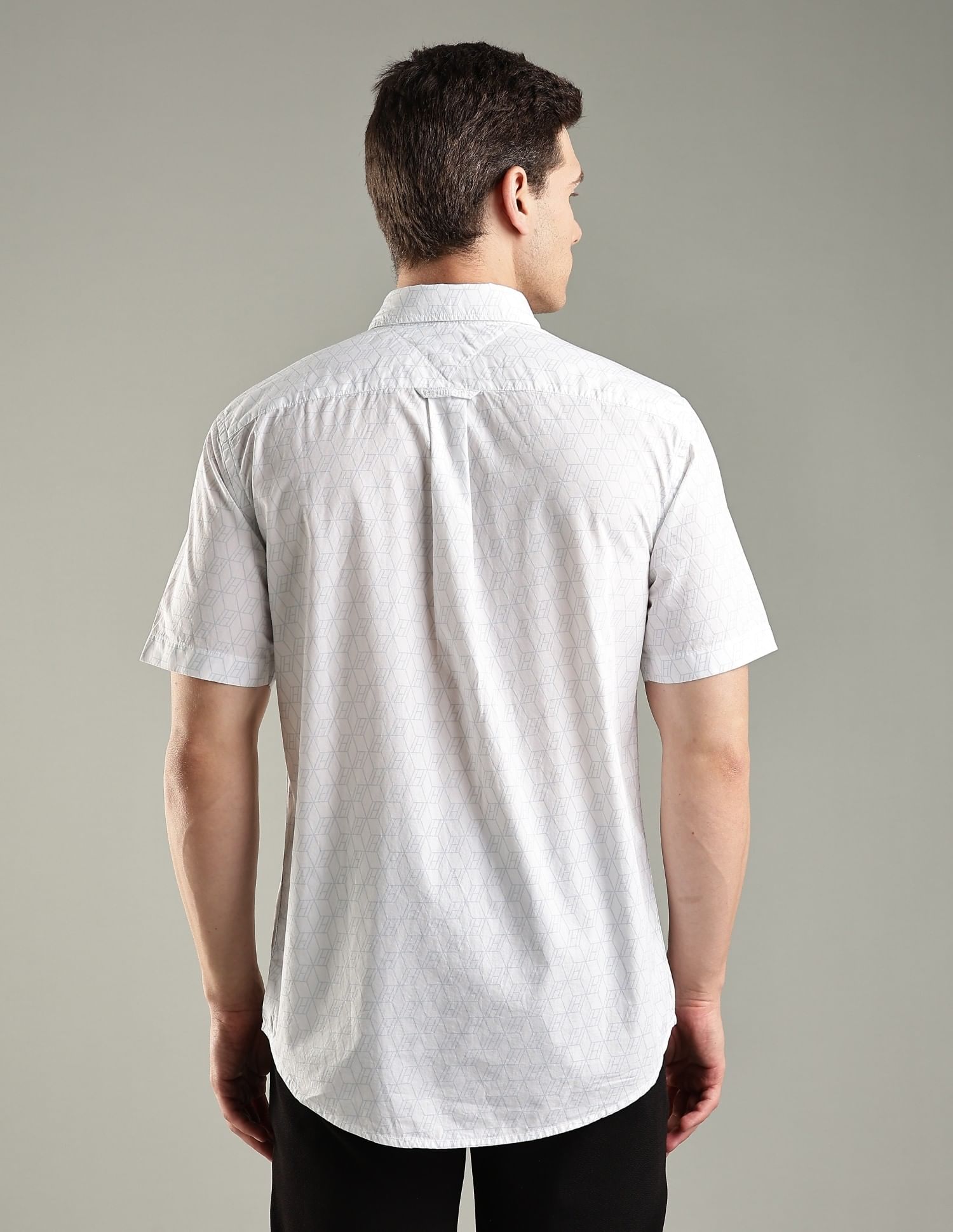 Tommy Hilfiger Printed Regular-Fit Cotton Woven Shirt
