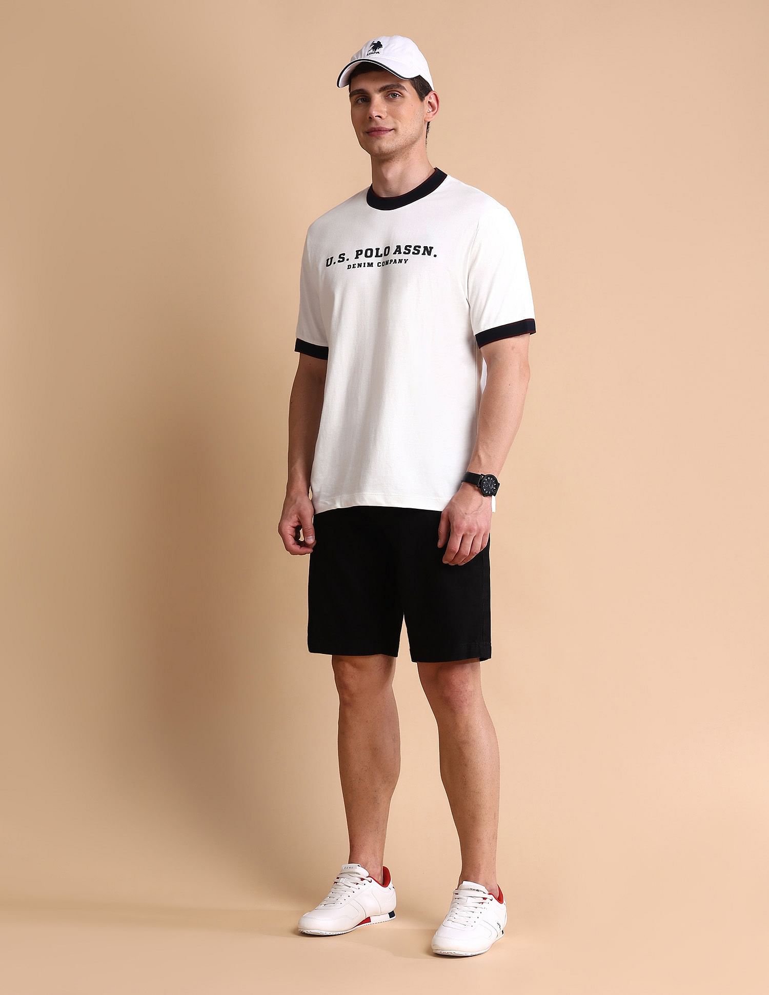 U.S. Polo Assn. Denim Co. Pure Cotton Muscle Fit T-Shirt