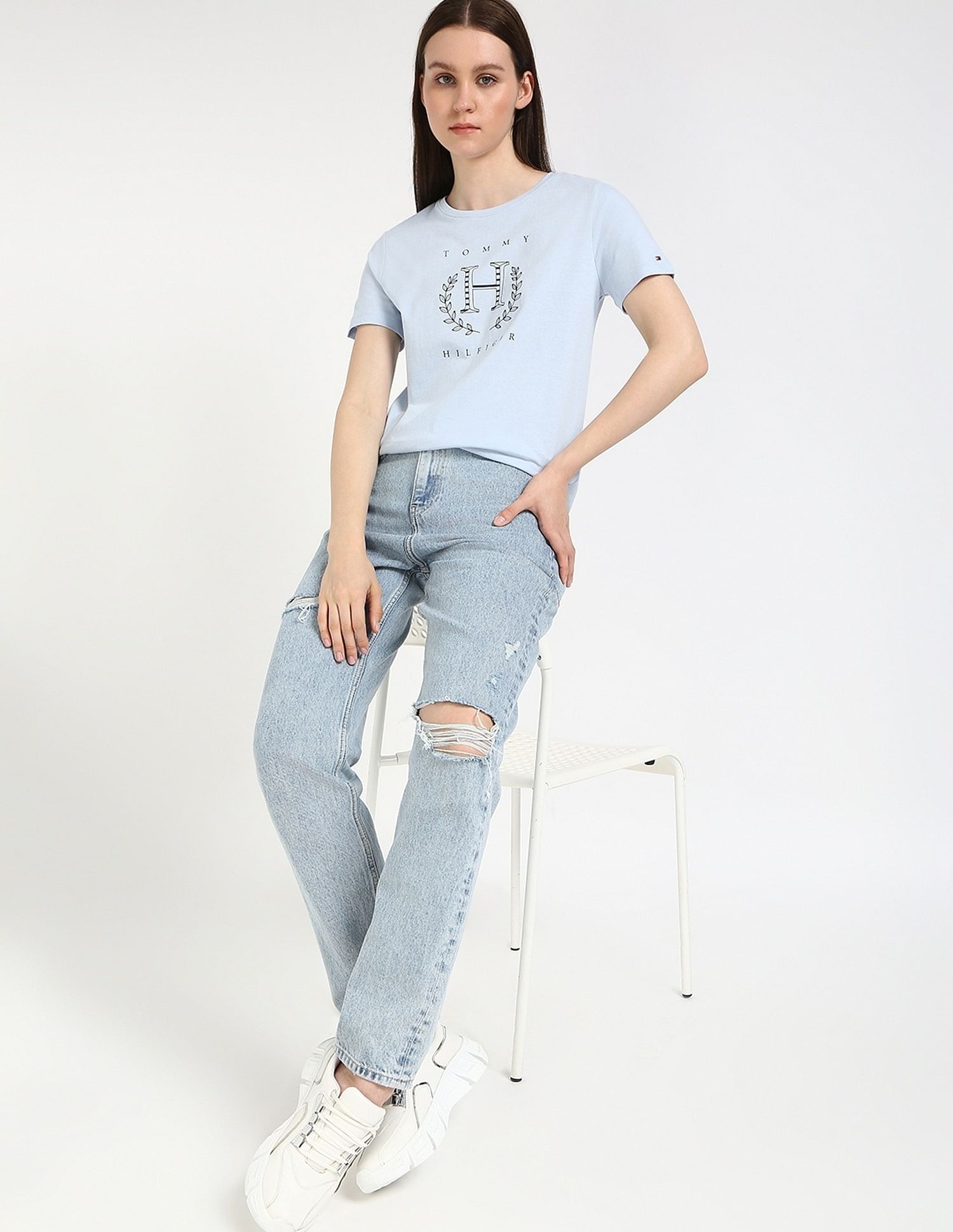 Tommy Hilfiger Logo Regular-Fit Cotton T-Shirt