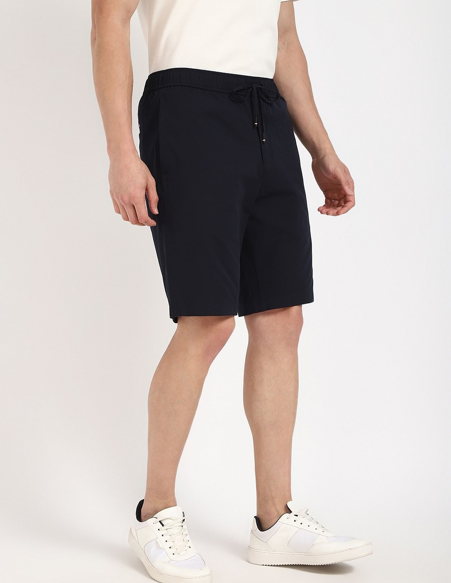 Tommy Hilfiger Relaxed-Fit Solid High-Rise Shorts