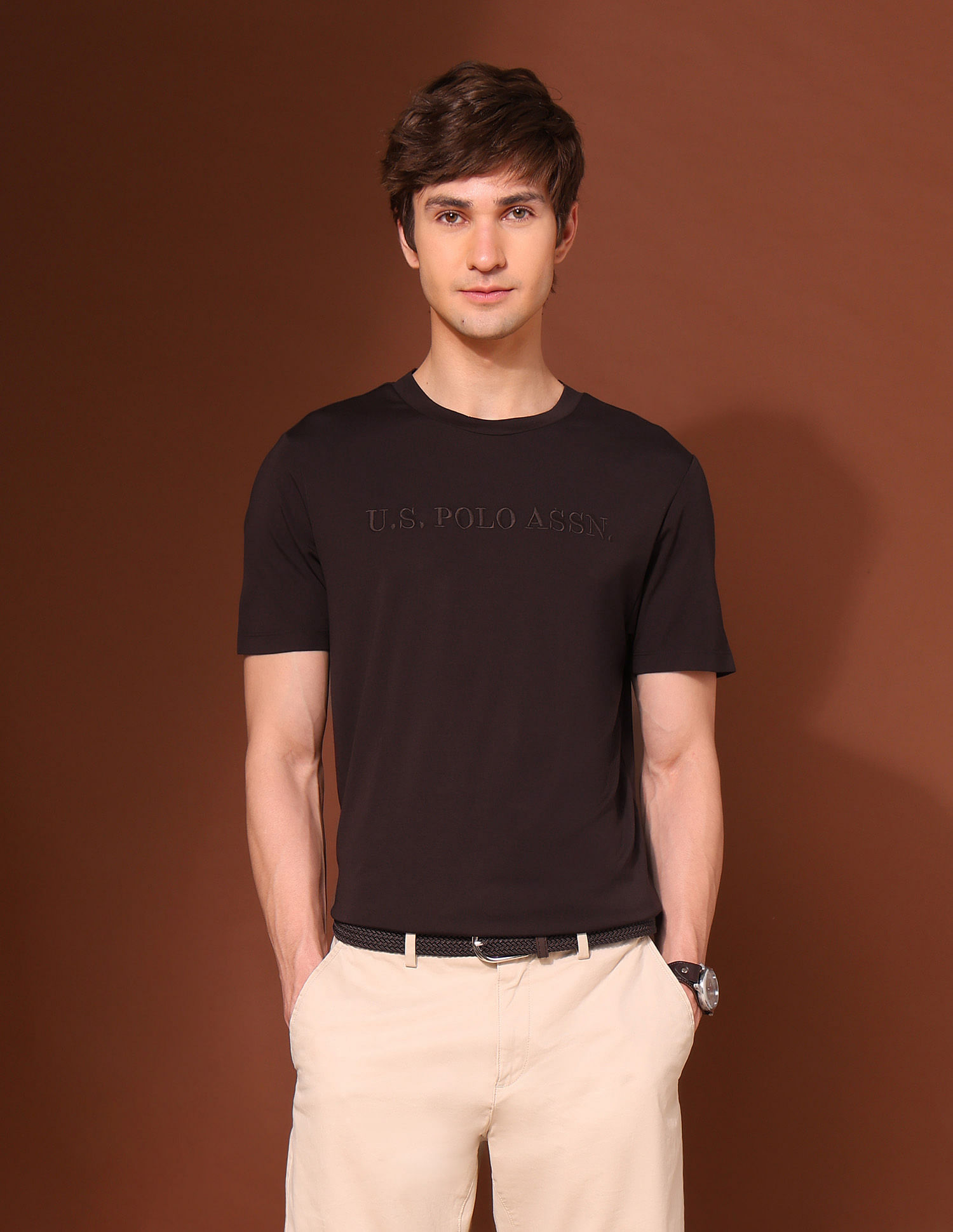 U.S. Polo Assn. Brand Embroidered Classic T-Shirt
