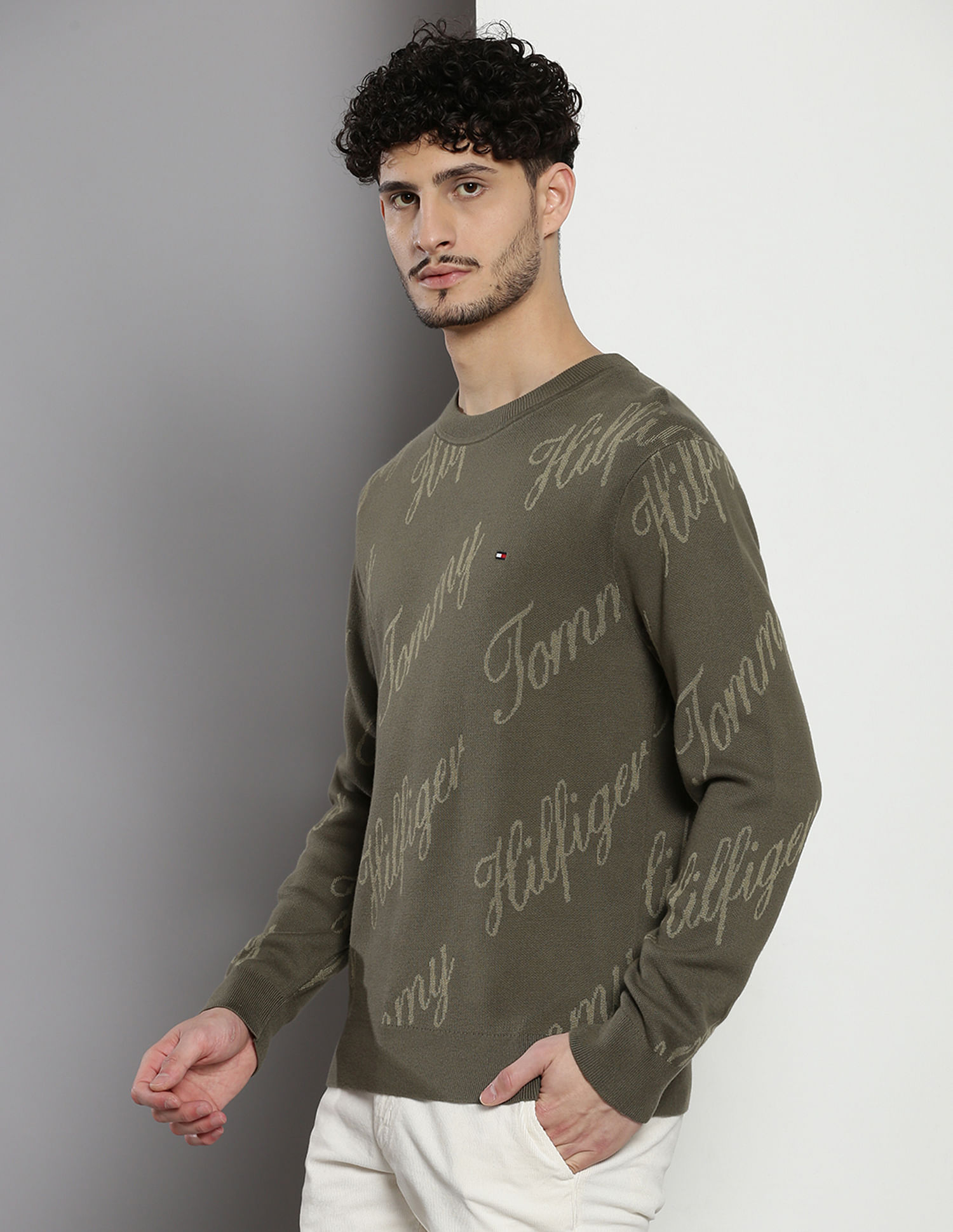 Tommy Hilfiger Crew Neck Typographic Sweater