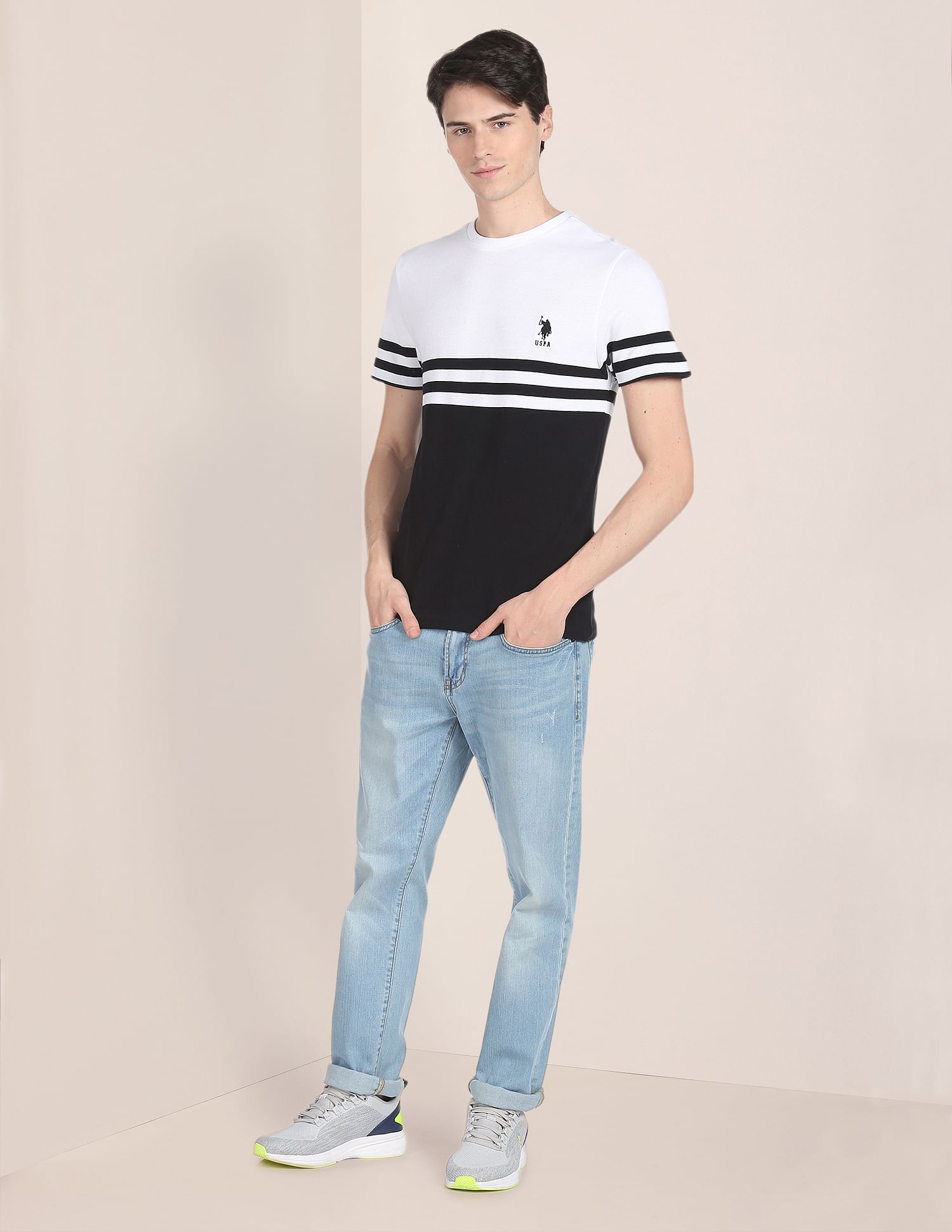 U.S. Polo Assn. Signature Stripe Cotton T-Shirt