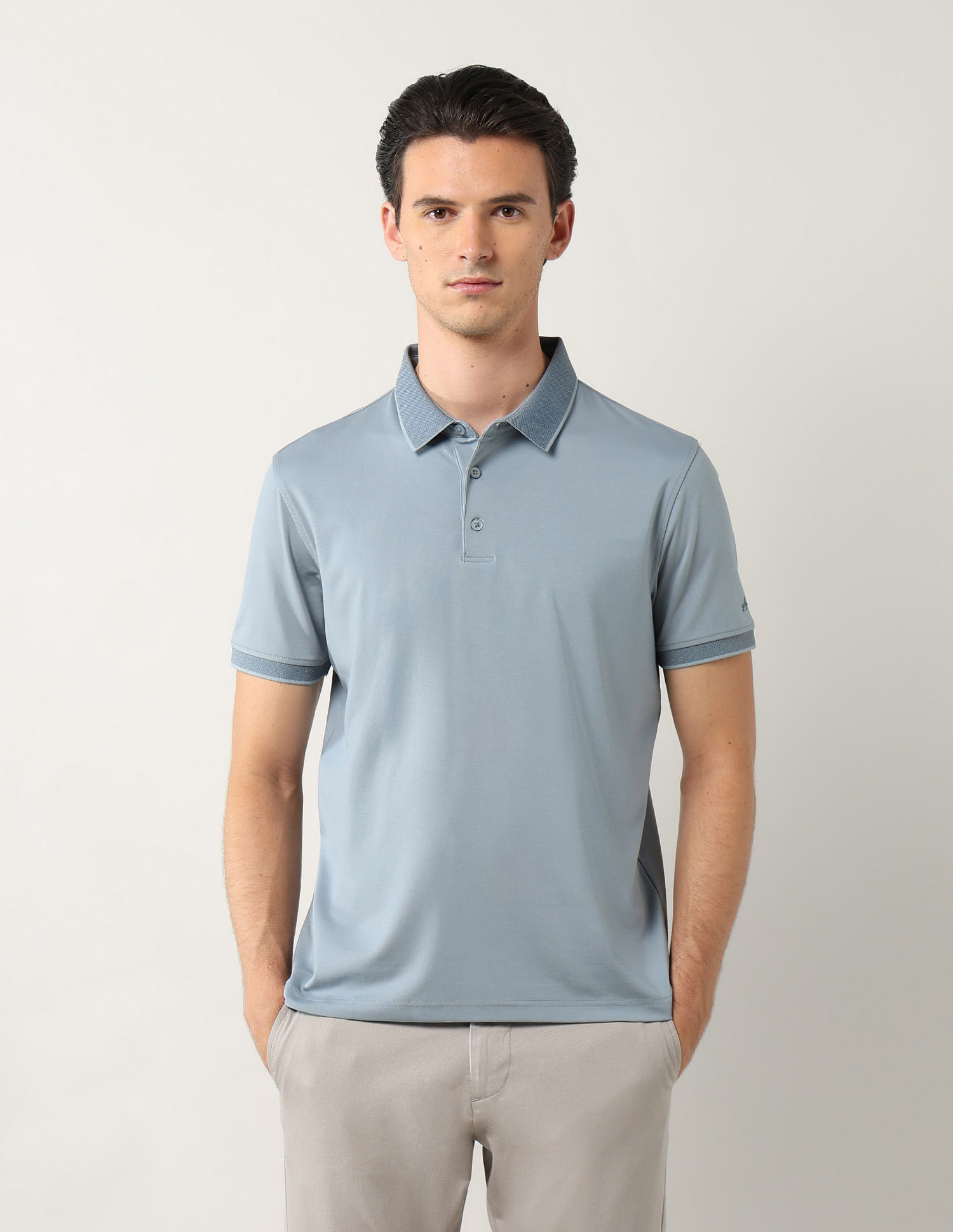 Arrow Solid Regular Fit Polo Shirt