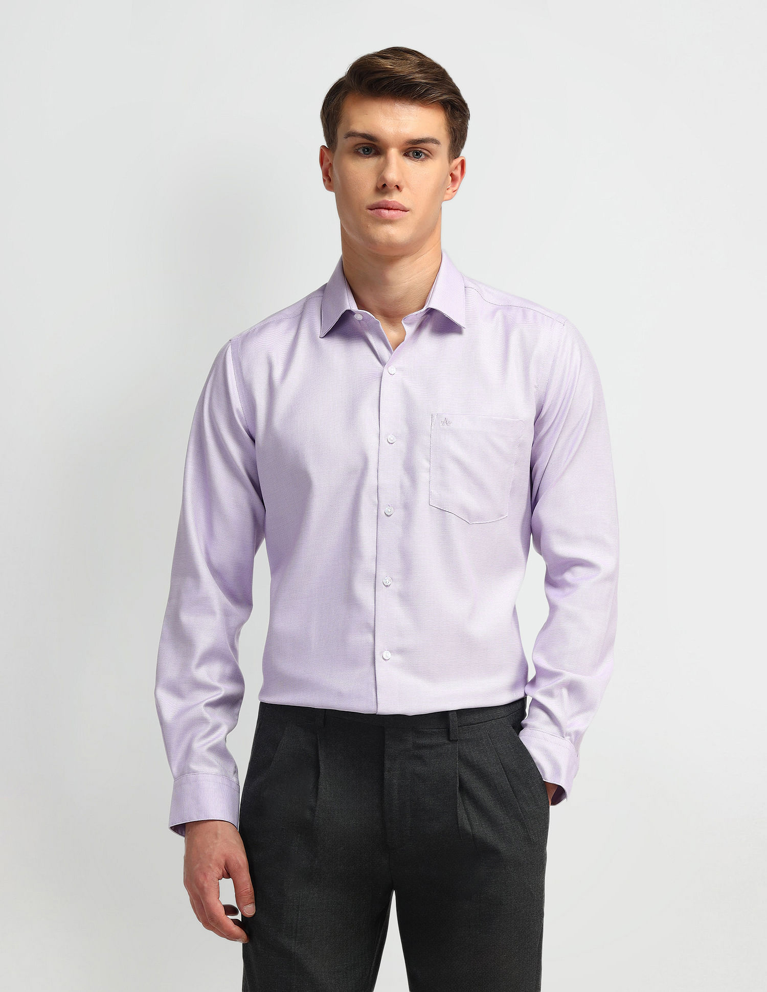 Arrow Manhattan Slim Fit Cotton Shirt