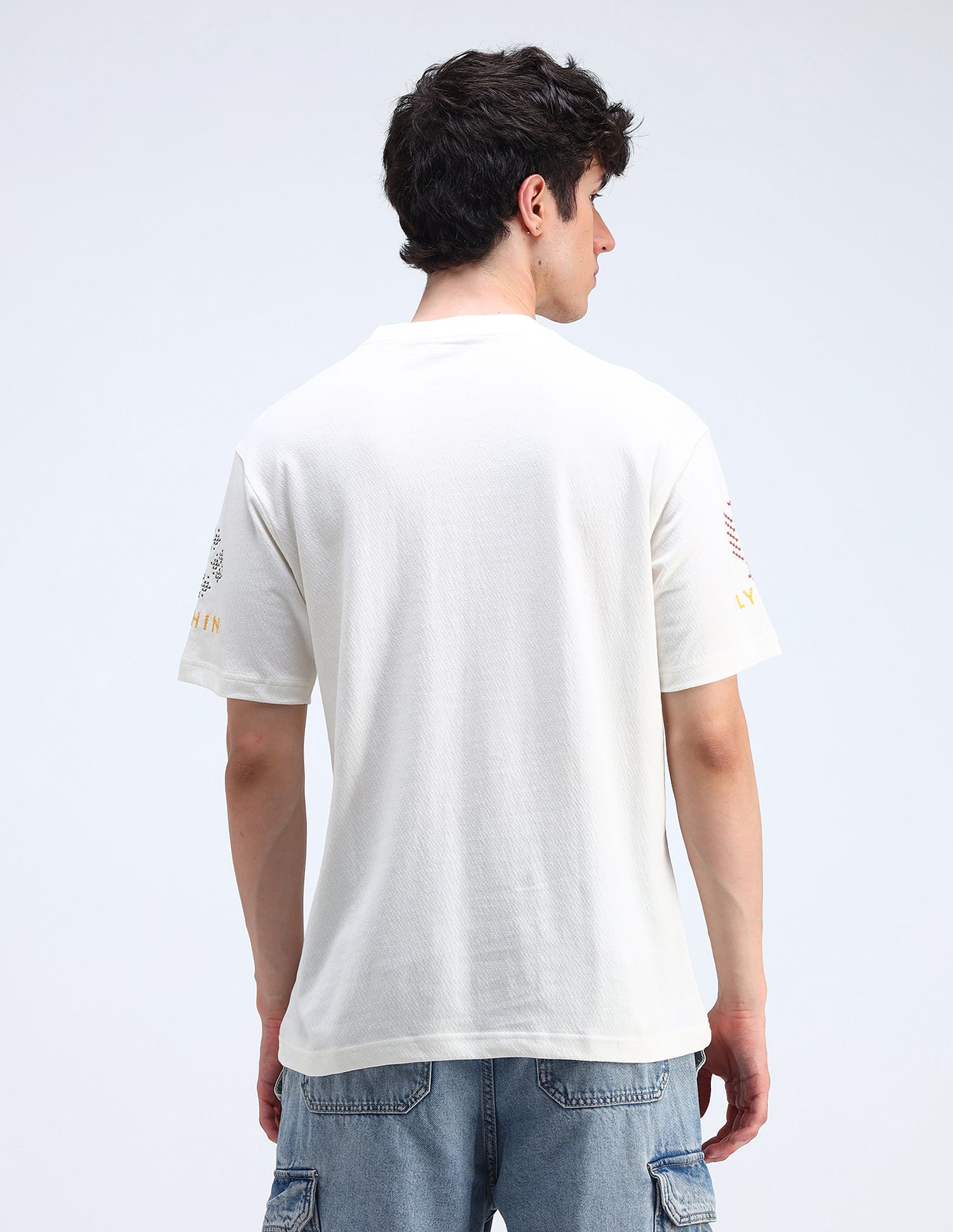 Flying Machine Relaxed Fit Printed T-Shirt